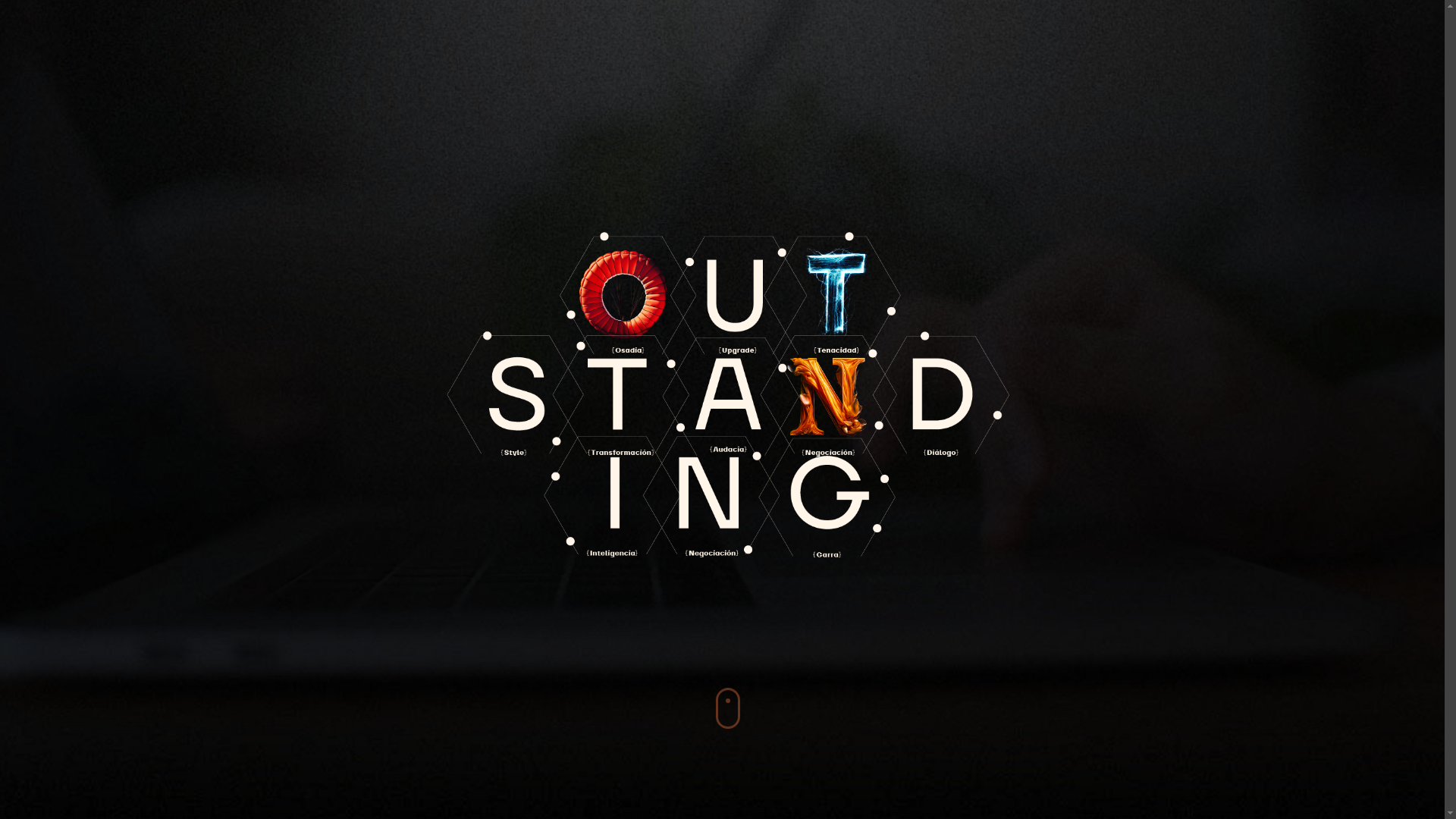 website screenshot of https://outstanding.do/