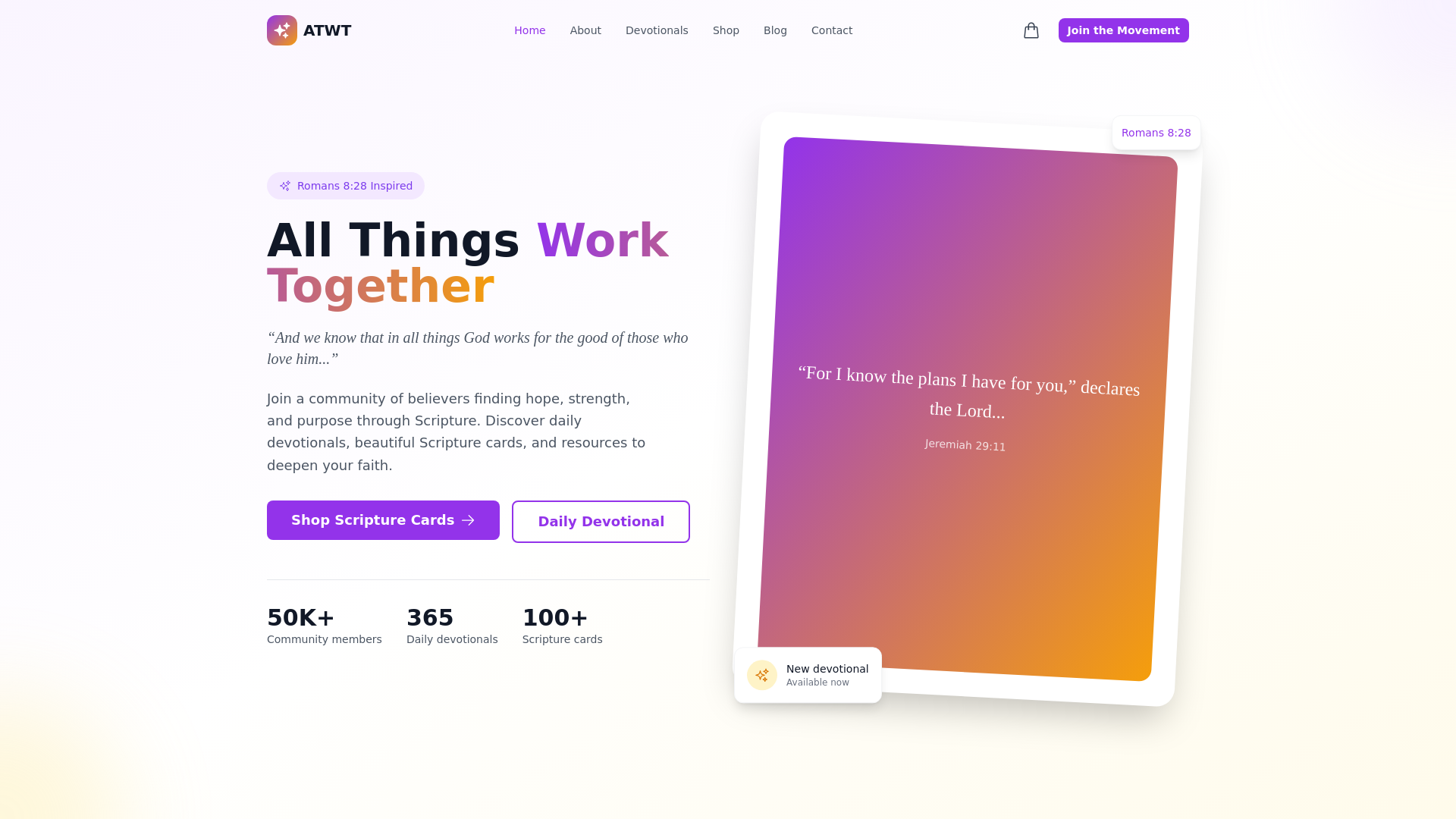 website screenshot of https://atwt.me