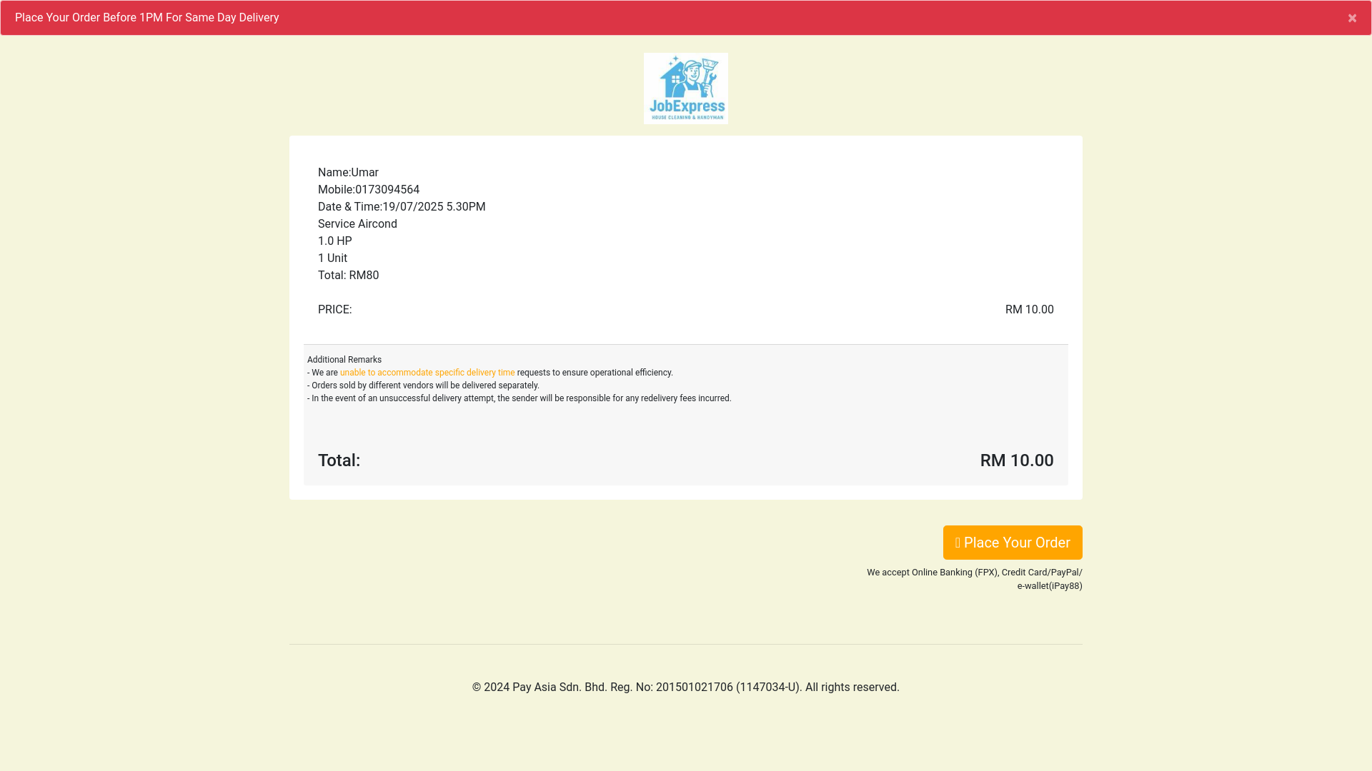 website screenshot of https://myfastbeli.shop/order/6879e6e70d960