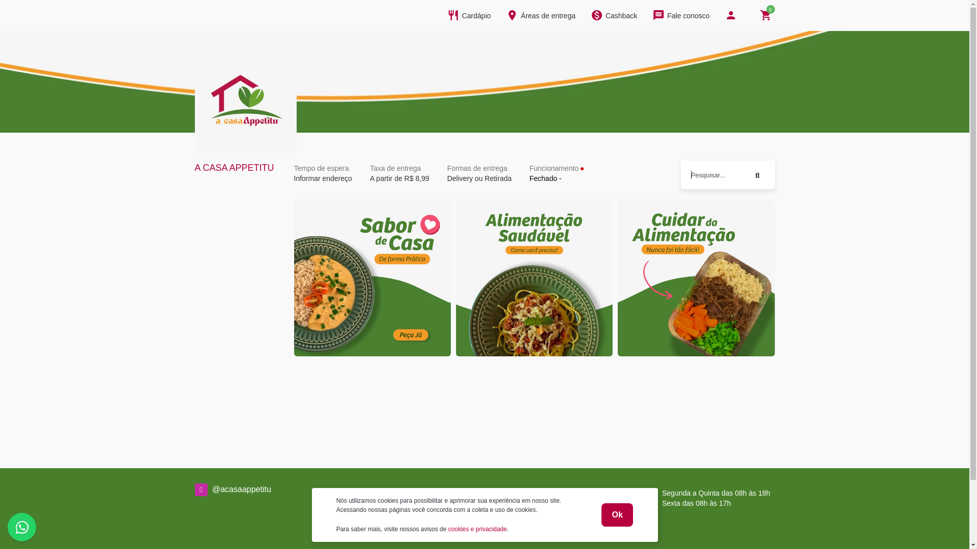 website screenshot of https://acasaappetitu.com.br/