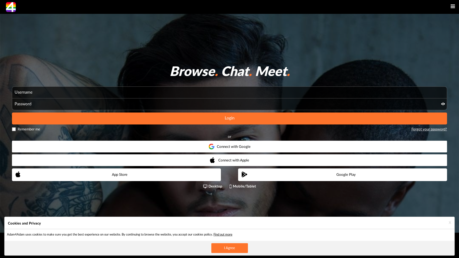 website screenshot of https://adam4adam.com/