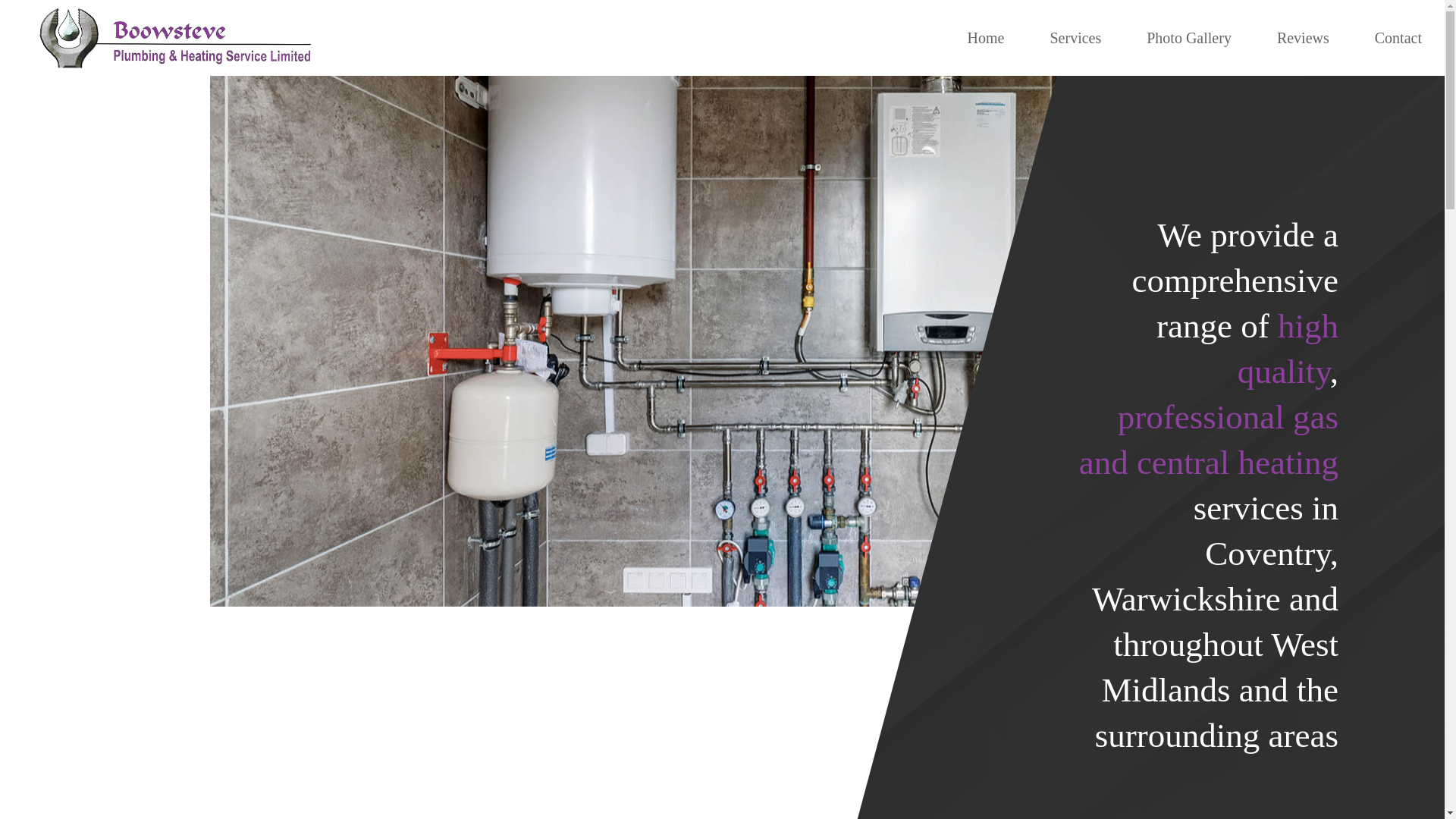 website screenshot of https://boowsteveplumbingandheatingserviceltd.co.uk/