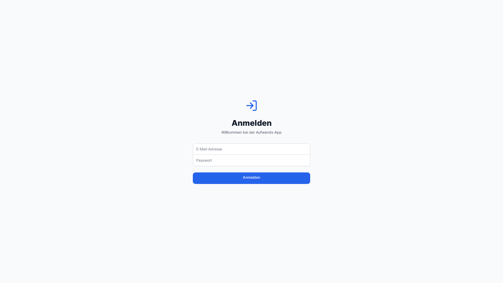 website screenshot of https://aufwandsapp.de/