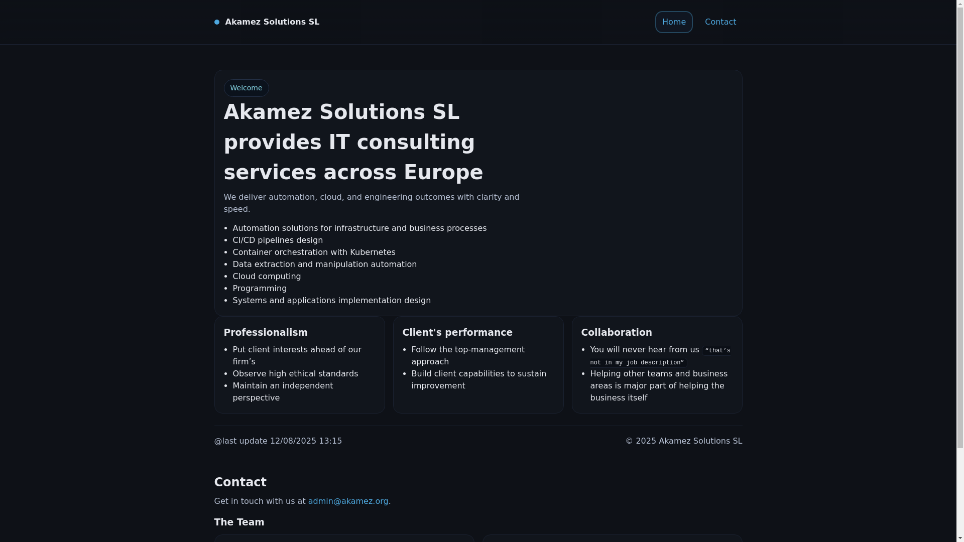 website screenshot of https://akamez.pages.dev/
