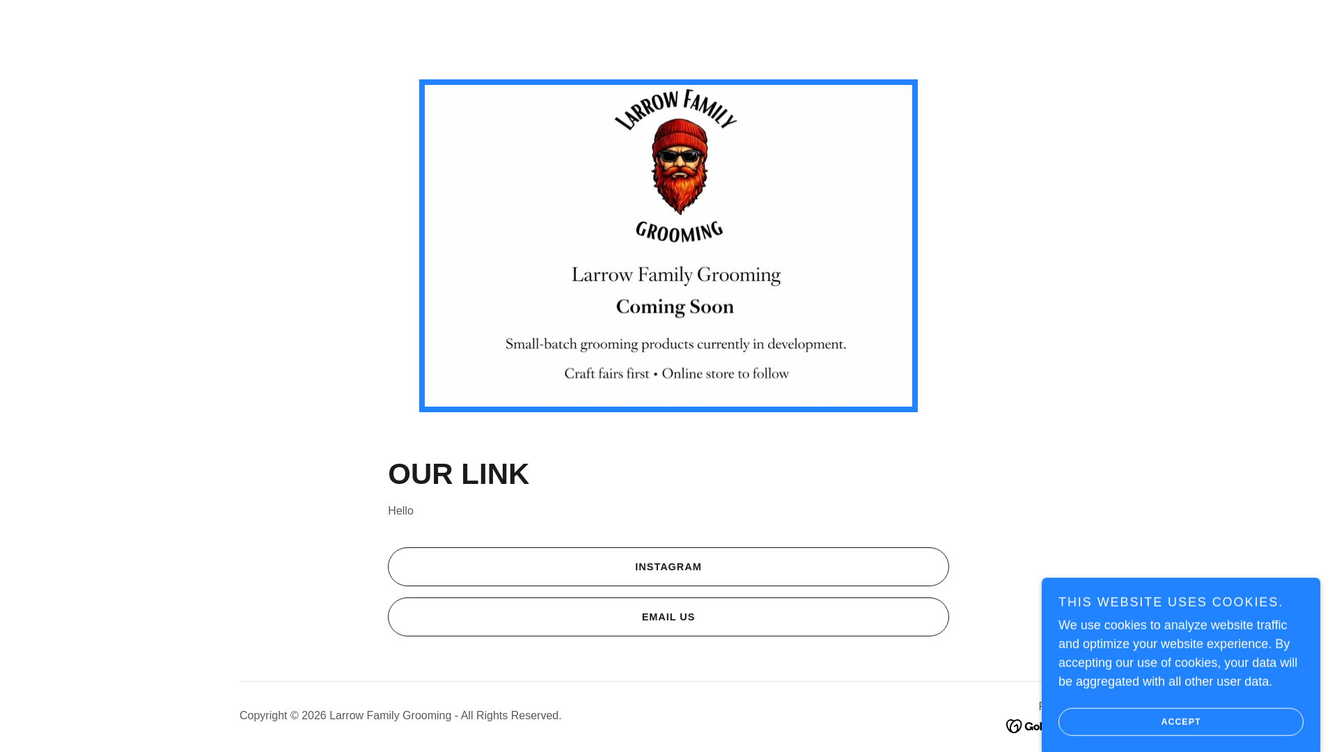 website screenshot of https://larrowgrooming.com/