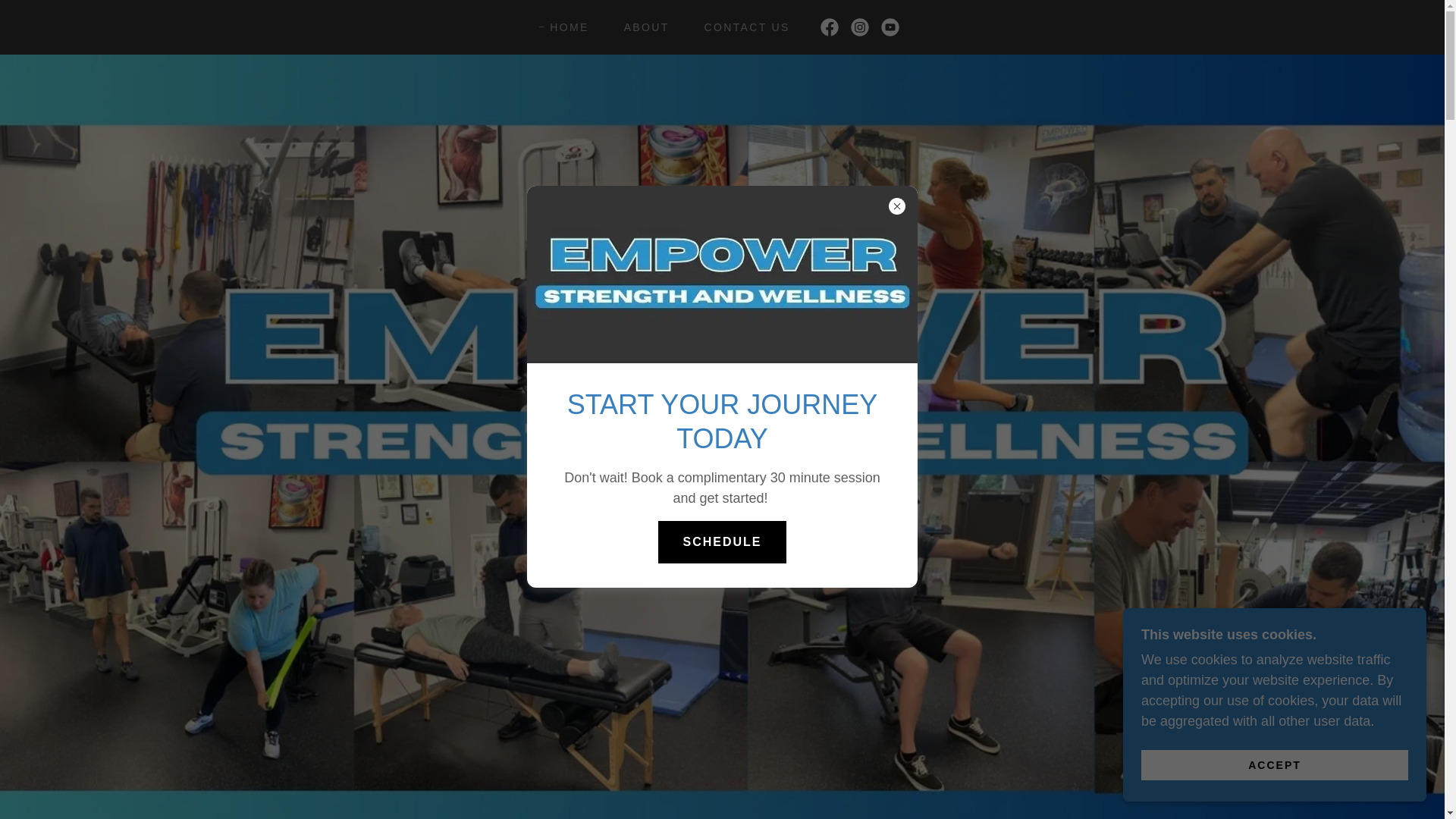 website screenshot of https://empowerstrengthandwellness.ai/