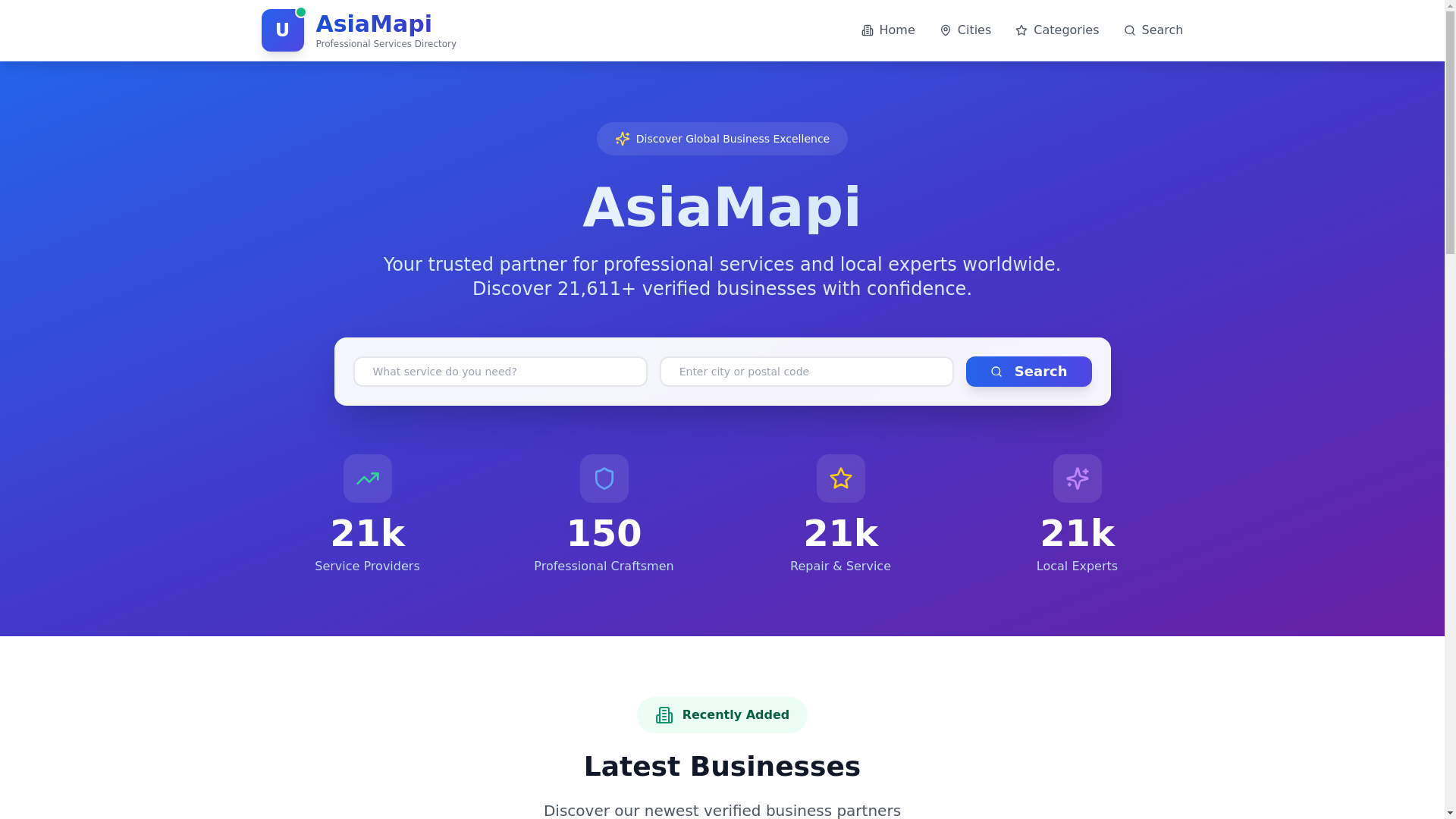 website screenshot of https://asiamapi.com/