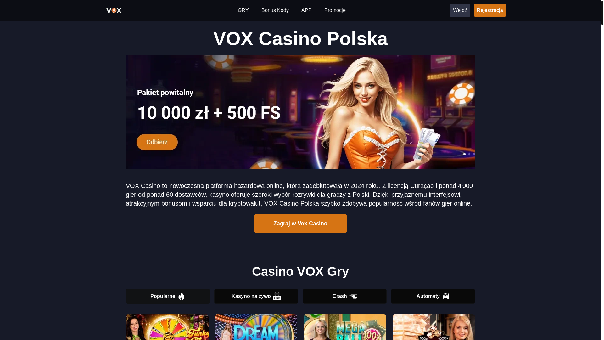 website screenshot of https://voxcasinopl-pl-5150.pages.dev/