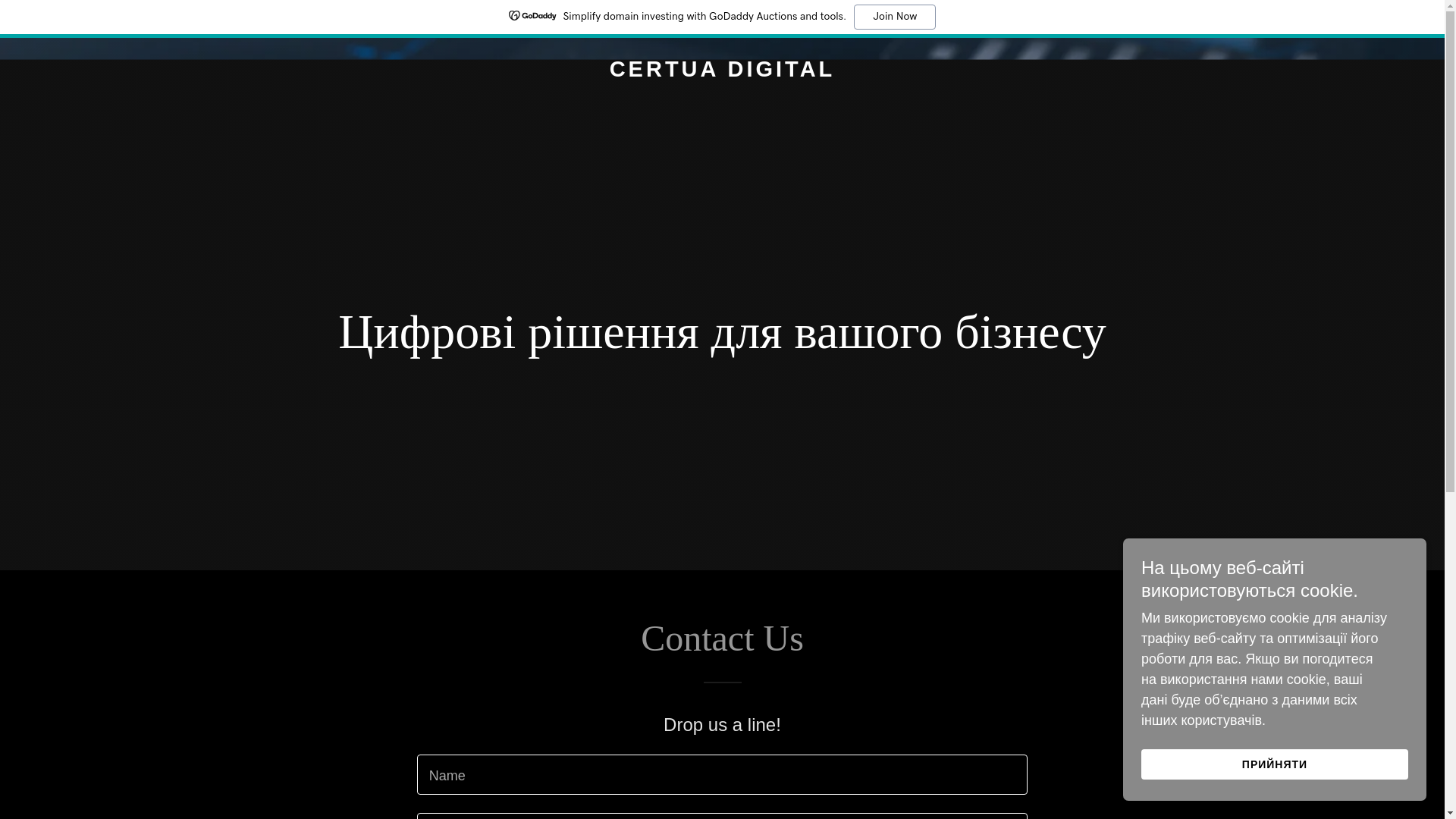 website screenshot of https://certua.digital/