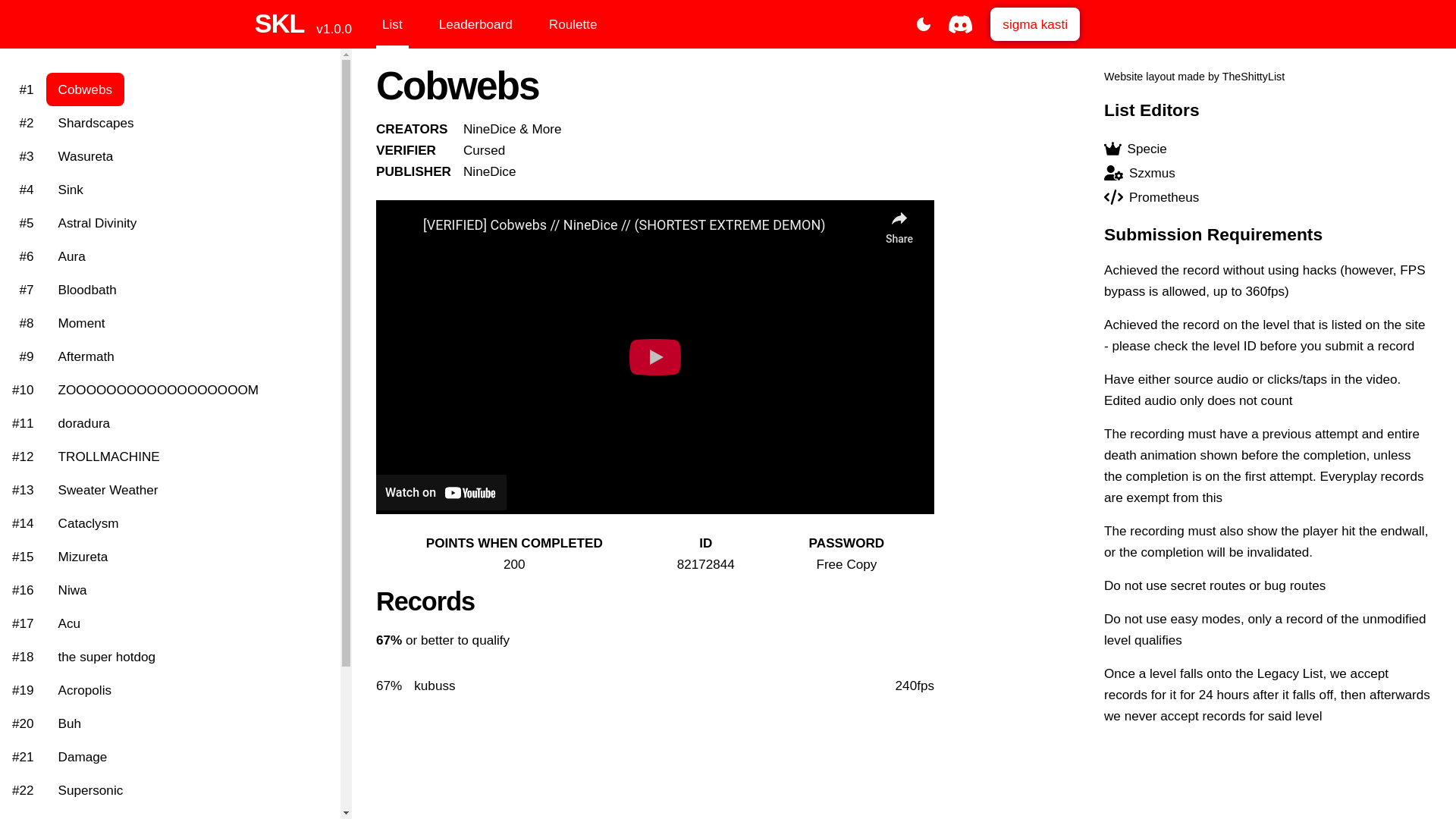 website screenshot of https://serwerkastrantowlist.pages.dev/