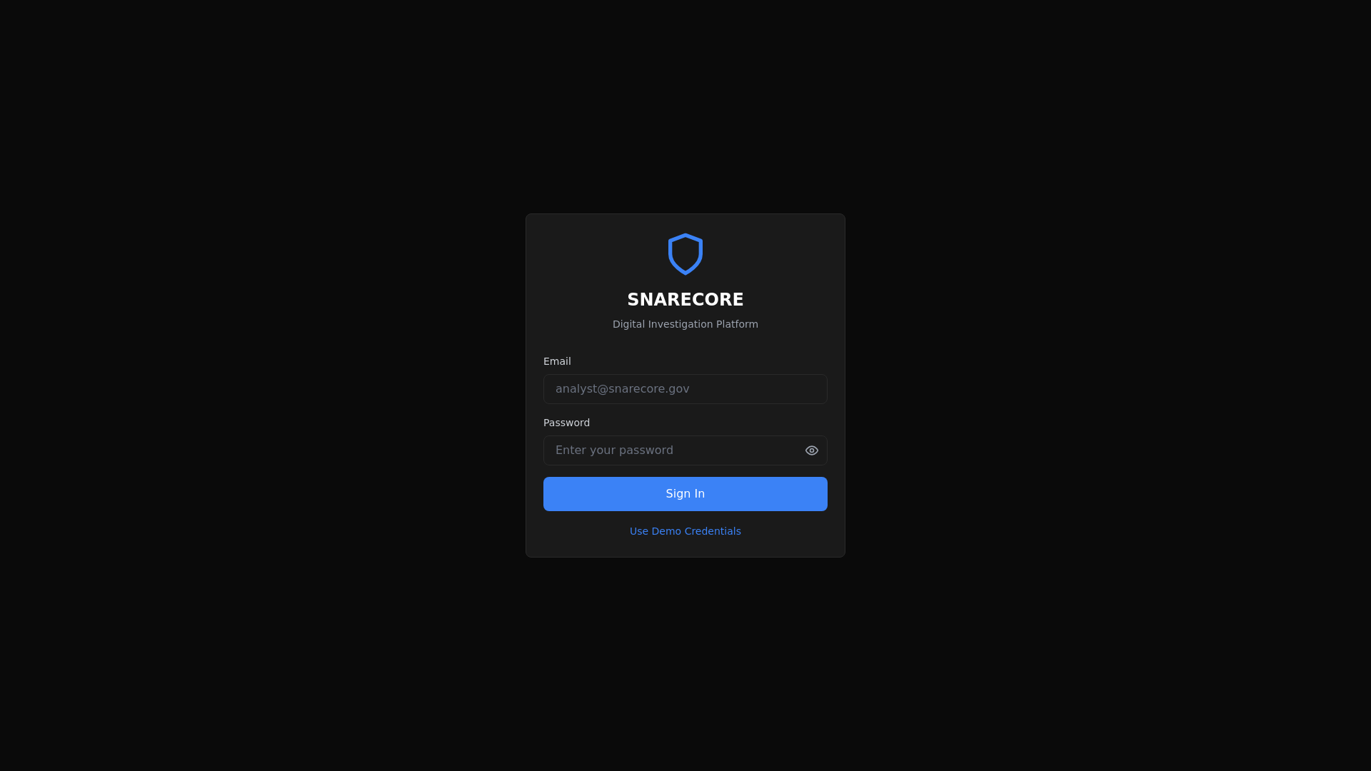 website screenshot of https://snarecore-platform.pages.dev/