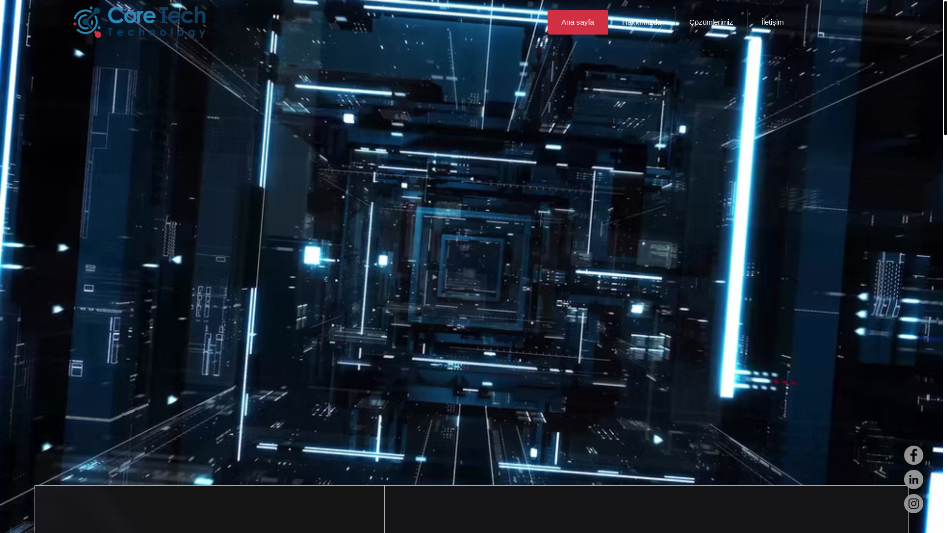 website screenshot of https://coretech.tr/