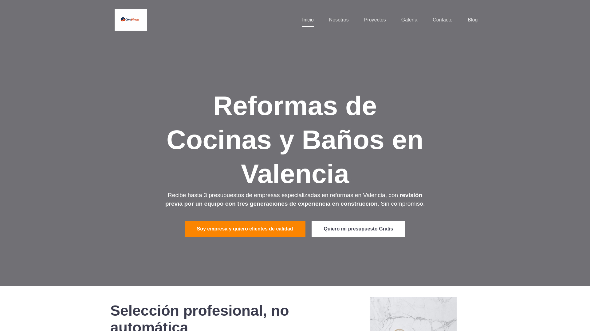 website screenshot of https://obradirecta.io