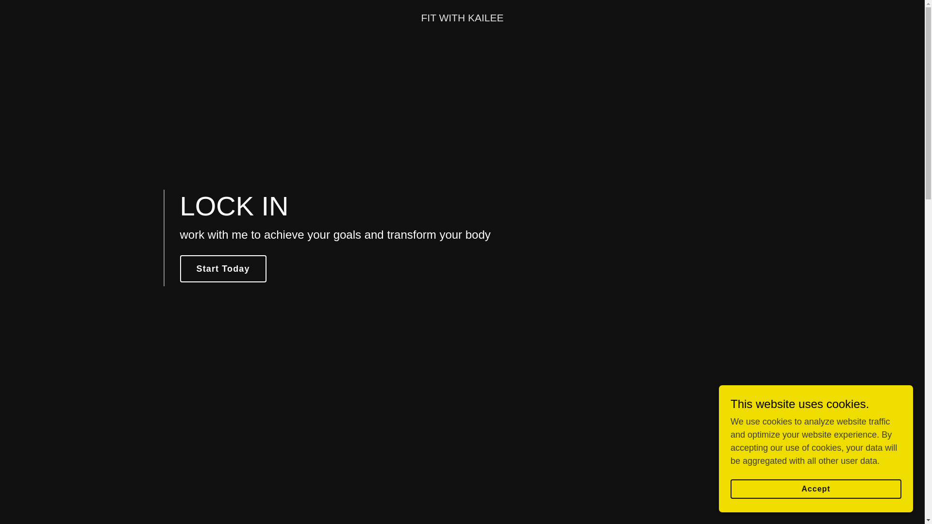 website screenshot of https://fitwithkailee.com/