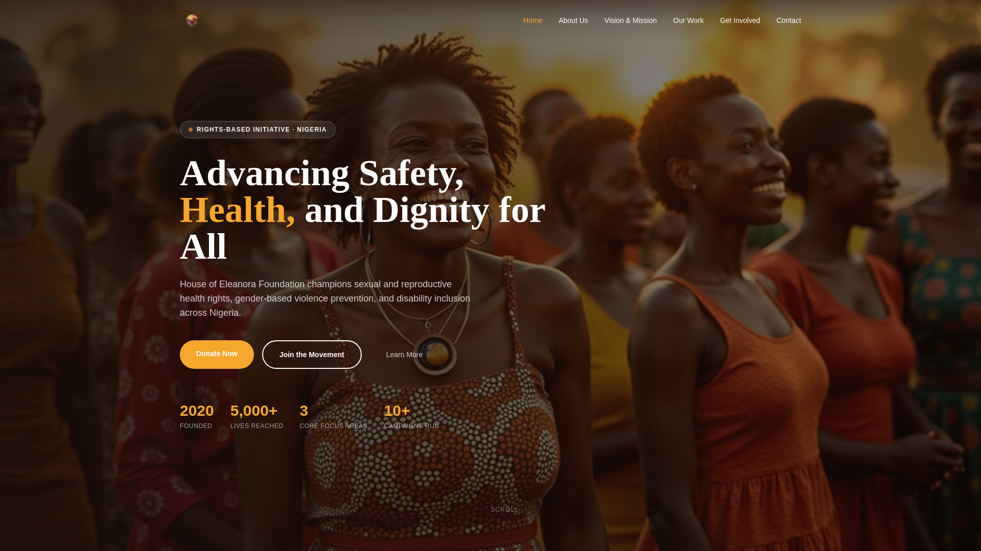 website screenshot of https://house-of-eleanora-foundation.pages.dev/