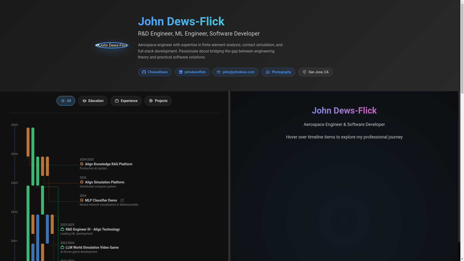 website screenshot of https://johndews.pages.dev/