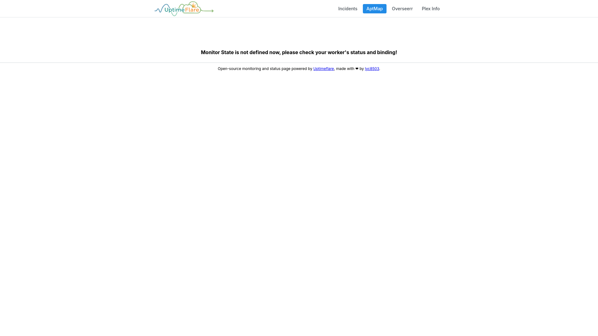 website screenshot of https://uptimeflare-4q1.pages.dev/