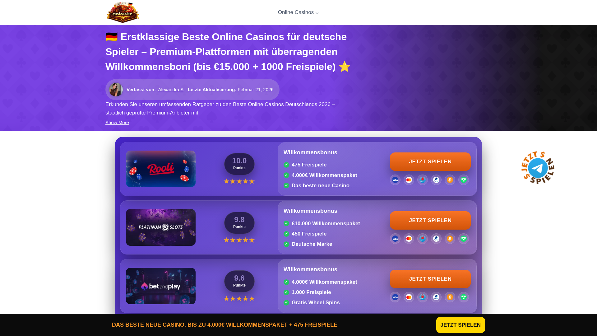 website screenshot of https://casiza.site/