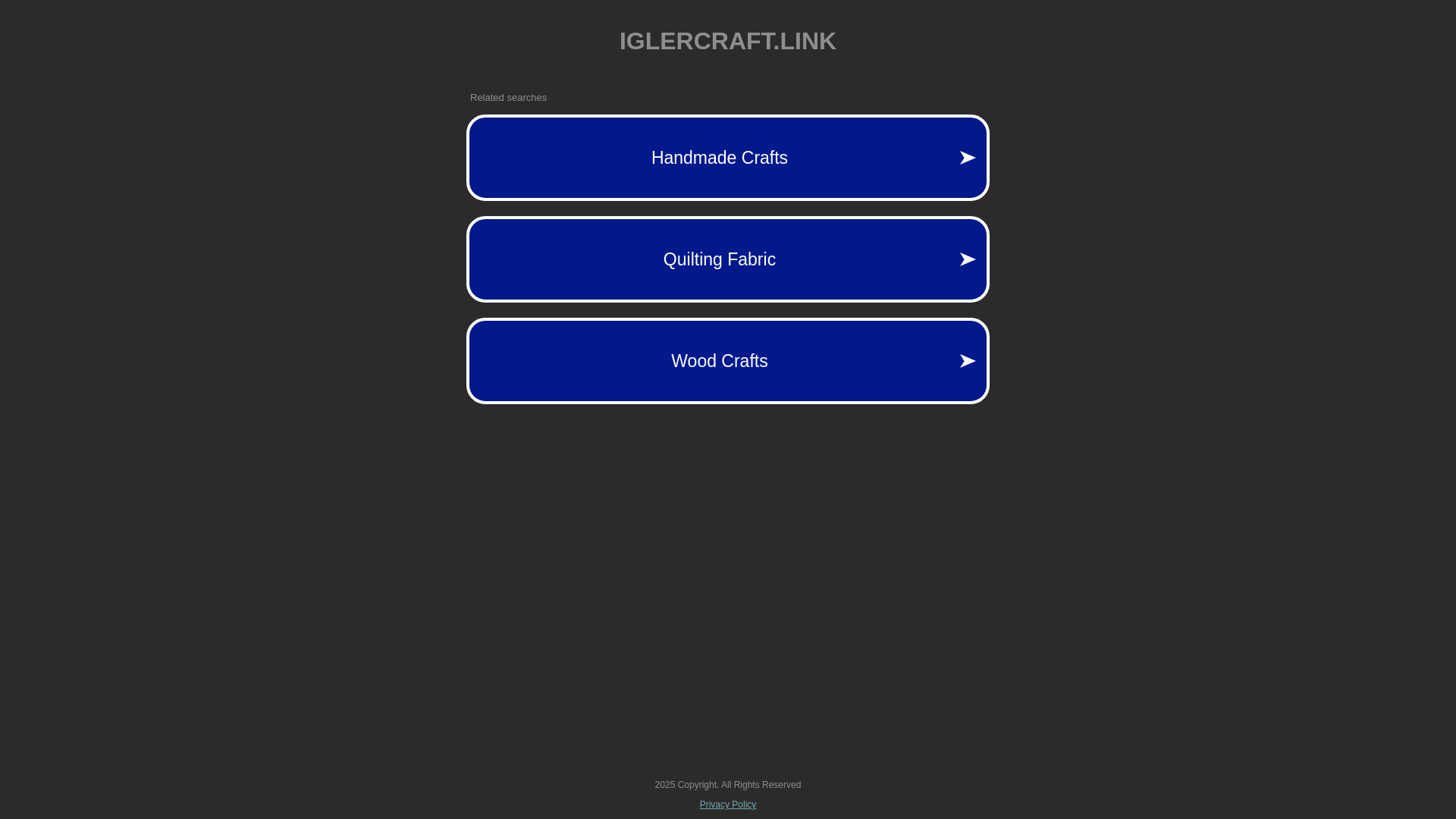 website screenshot of https://iglercraft.link/