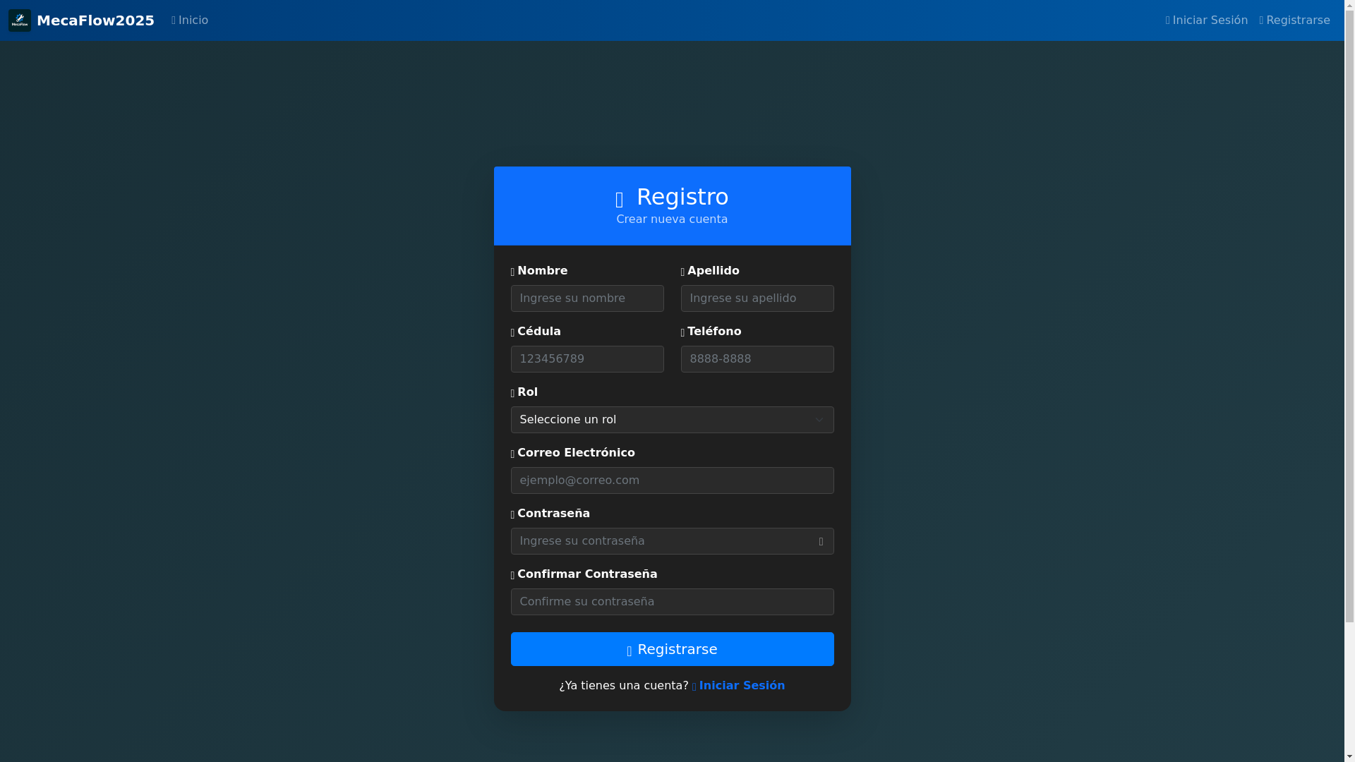 website screenshot of https://mecaflow.online/