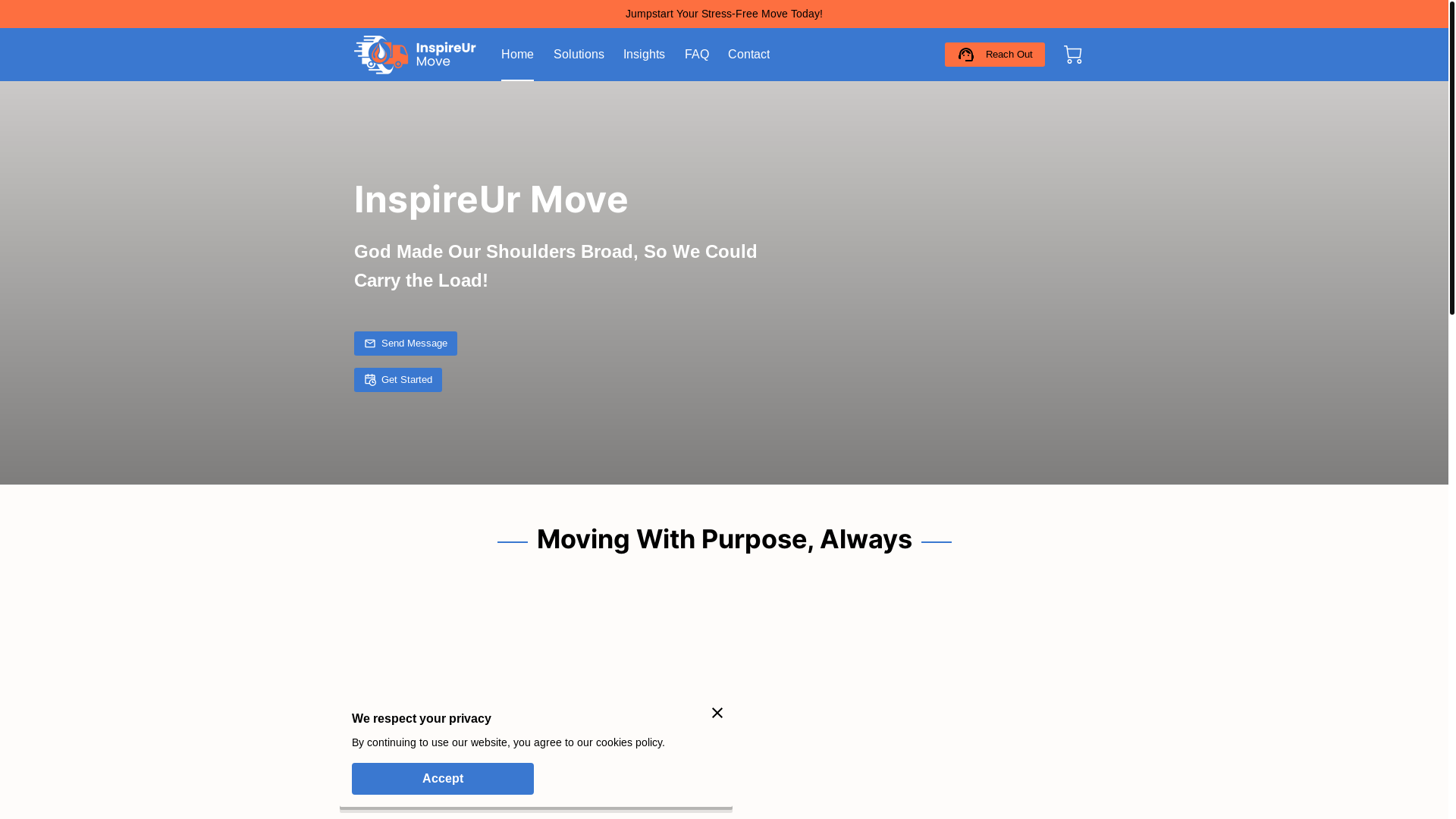 website screenshot of https://inspireurmove.com/