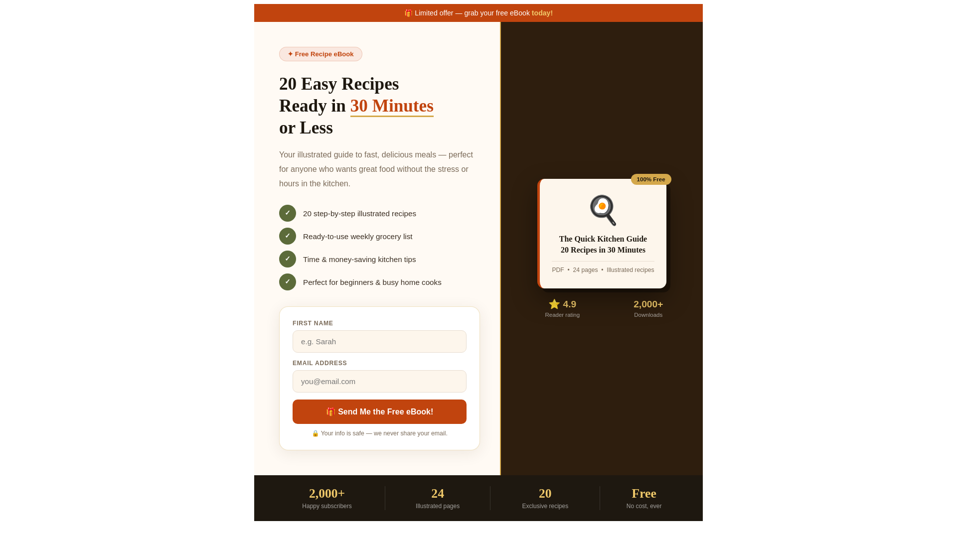 website screenshot of https://quickkitchenguide.site/