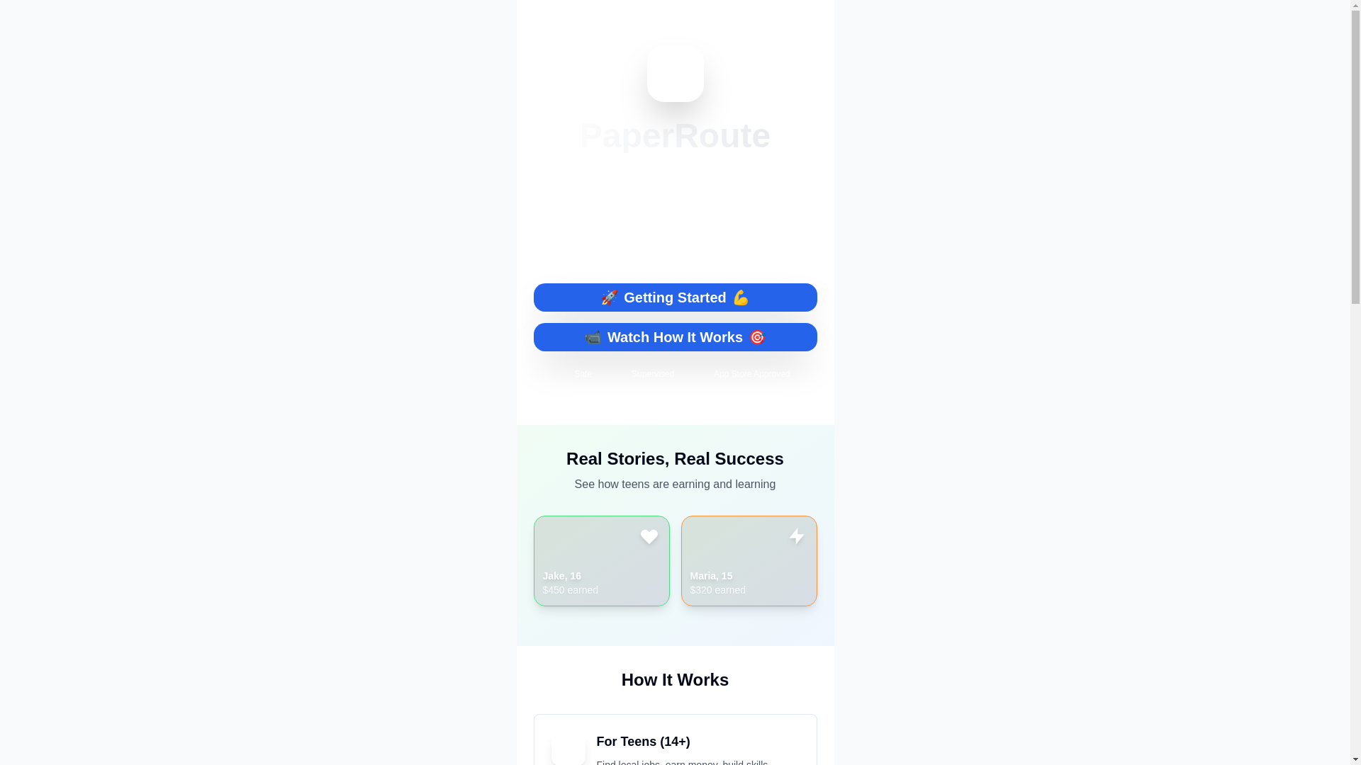 website screenshot of https://mypaperroute.app/