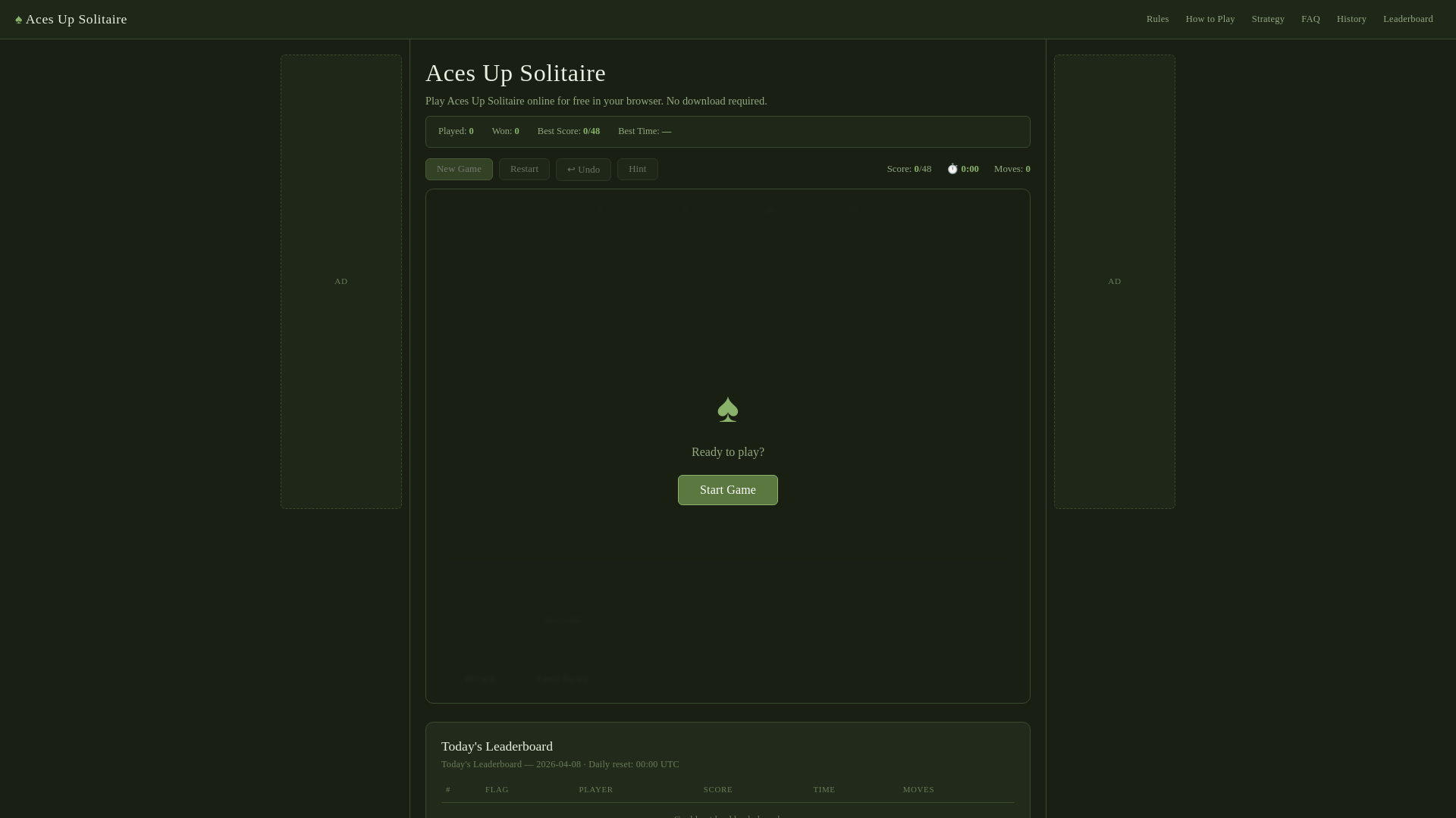 website screenshot of https://browser-aces.pages.dev/