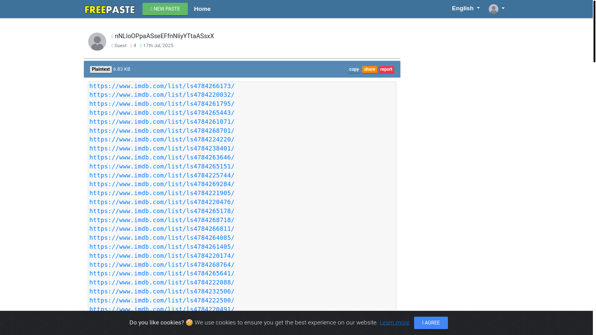 website screenshot of https://freepaste.link/23oisskdsh
