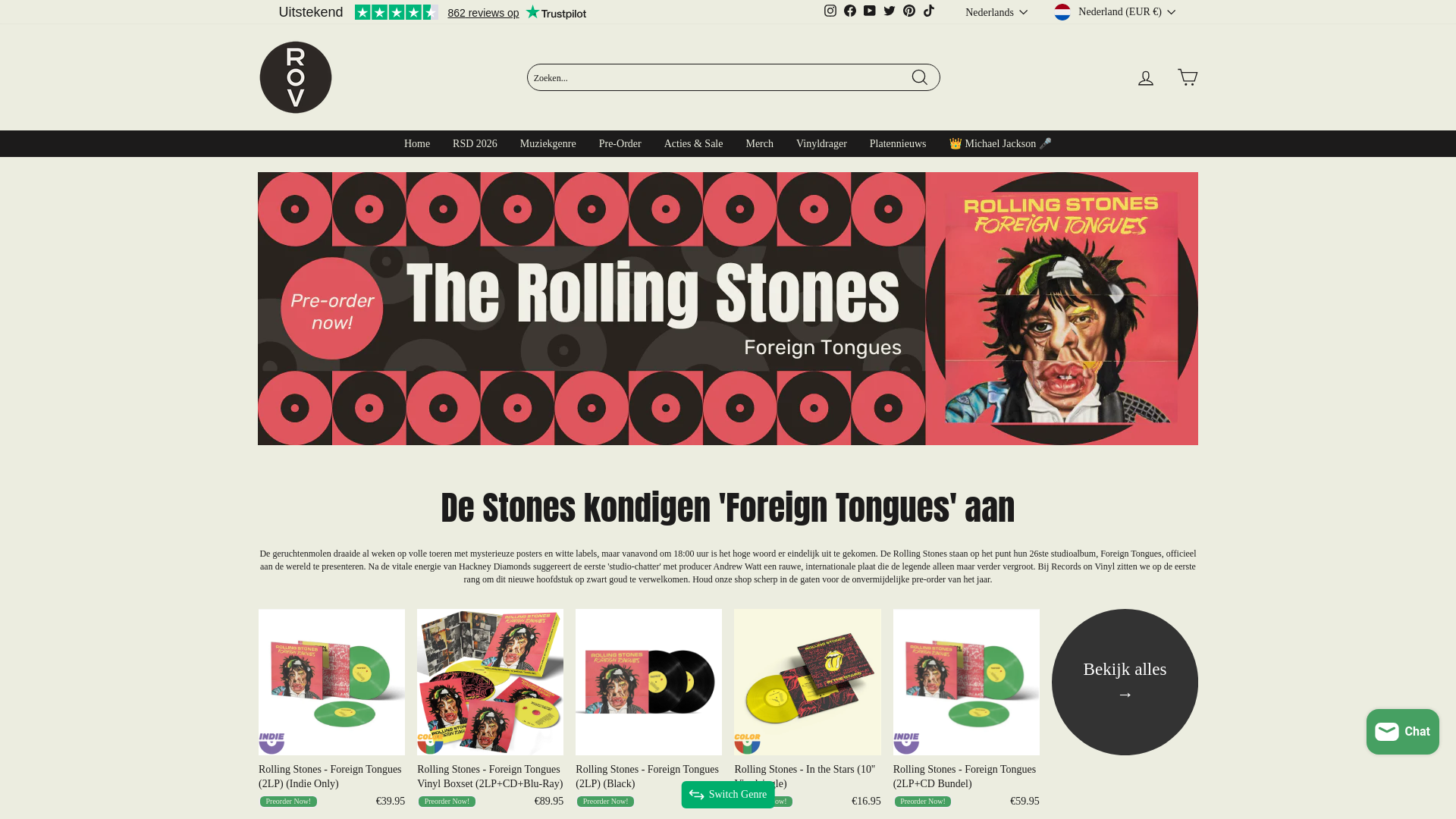 website screenshot of https://vreemdetongen.nl/