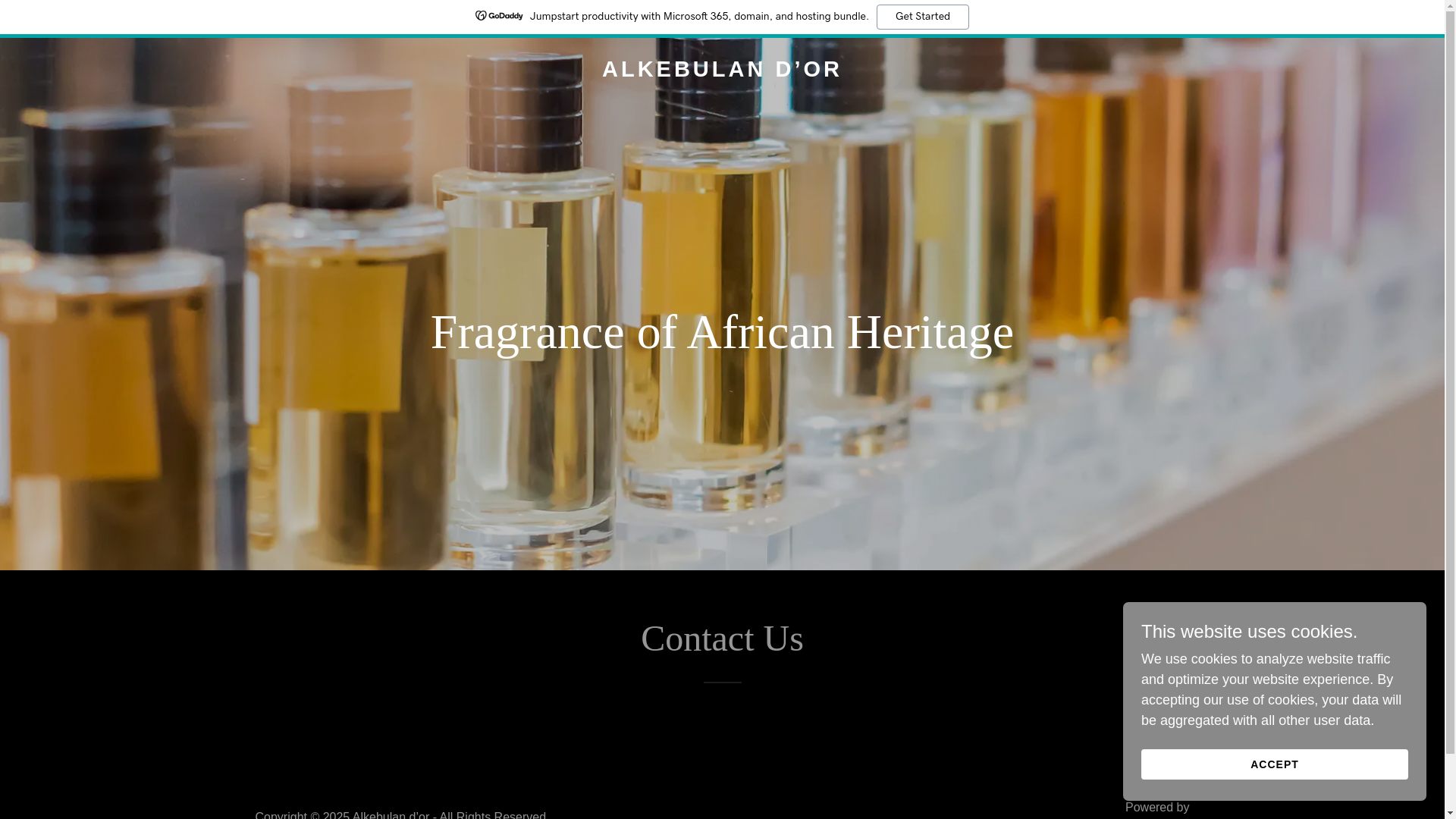 website screenshot of https://alkebulandor.com/