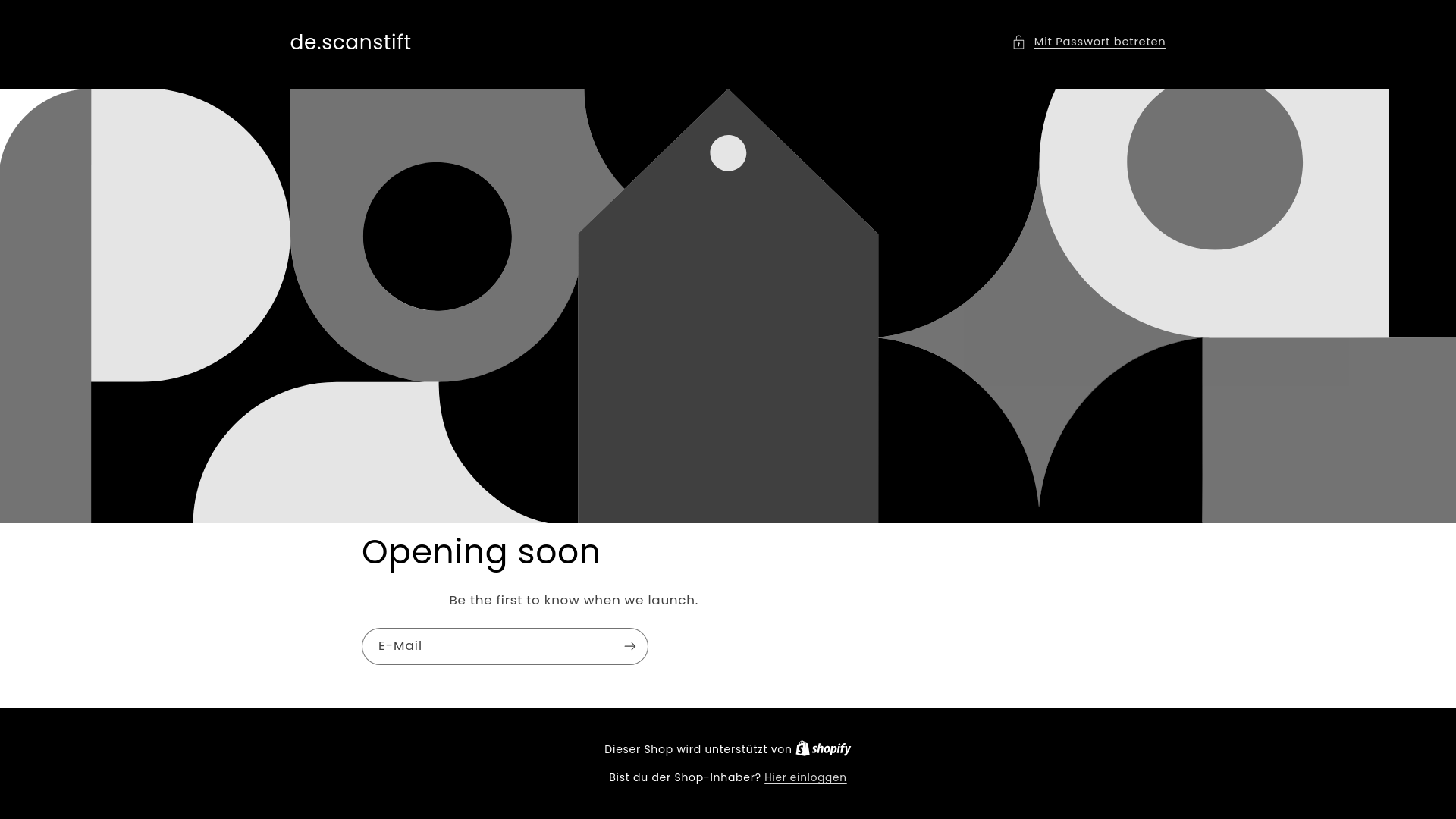 website screenshot of https://scanstift.store/