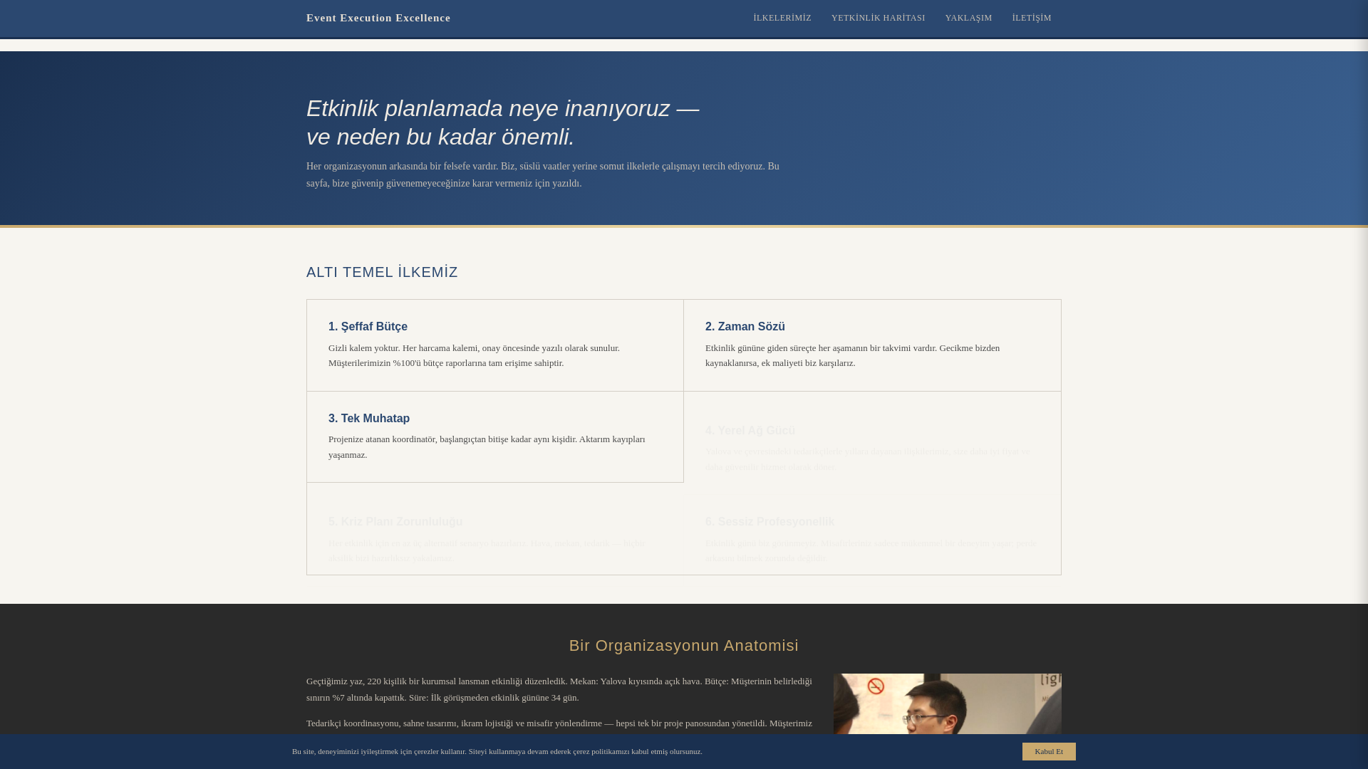 website screenshot of https://eventexecutionexcellence.shop/