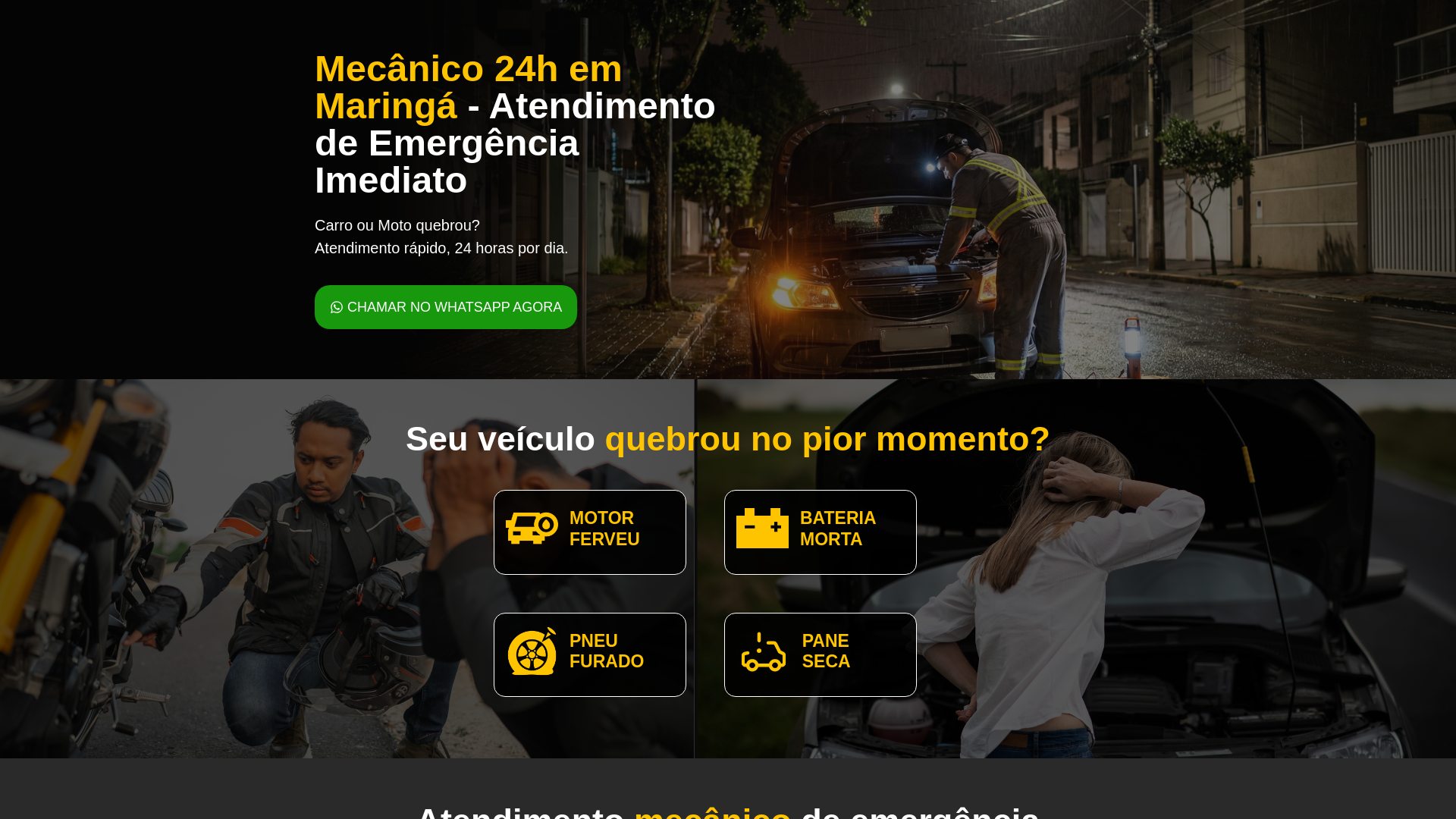 website screenshot of https://socorromecanicomaringa.com.br/