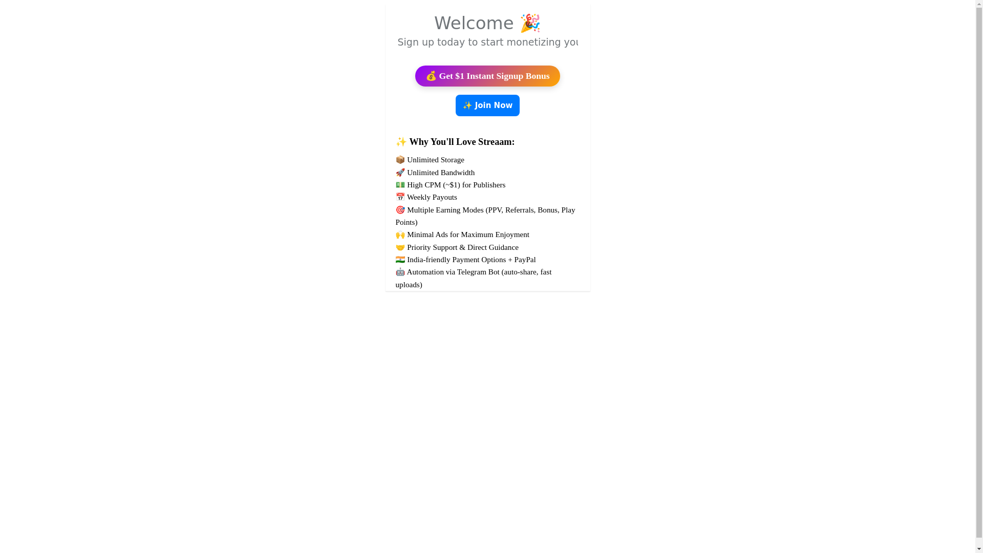 website screenshot of https://streaam-web-app.pages.dev/