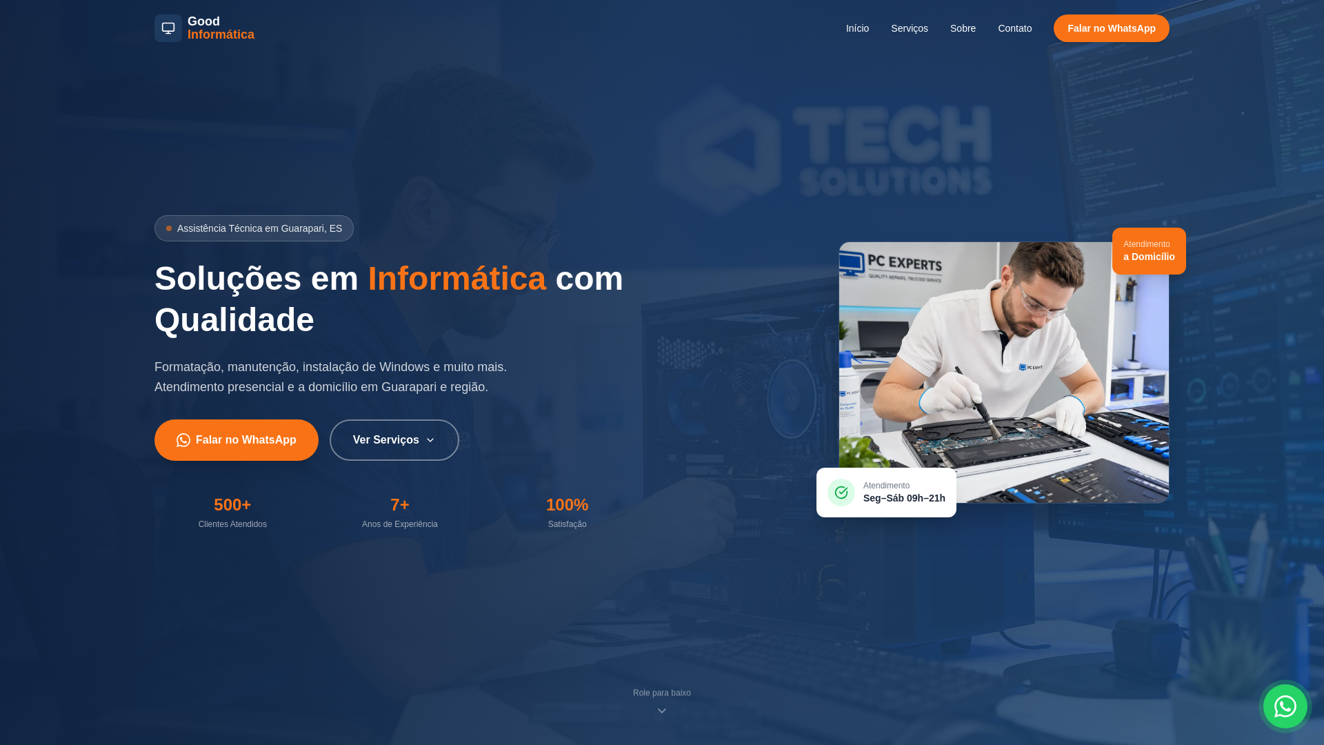 website screenshot of https://goodinformatica.com/
