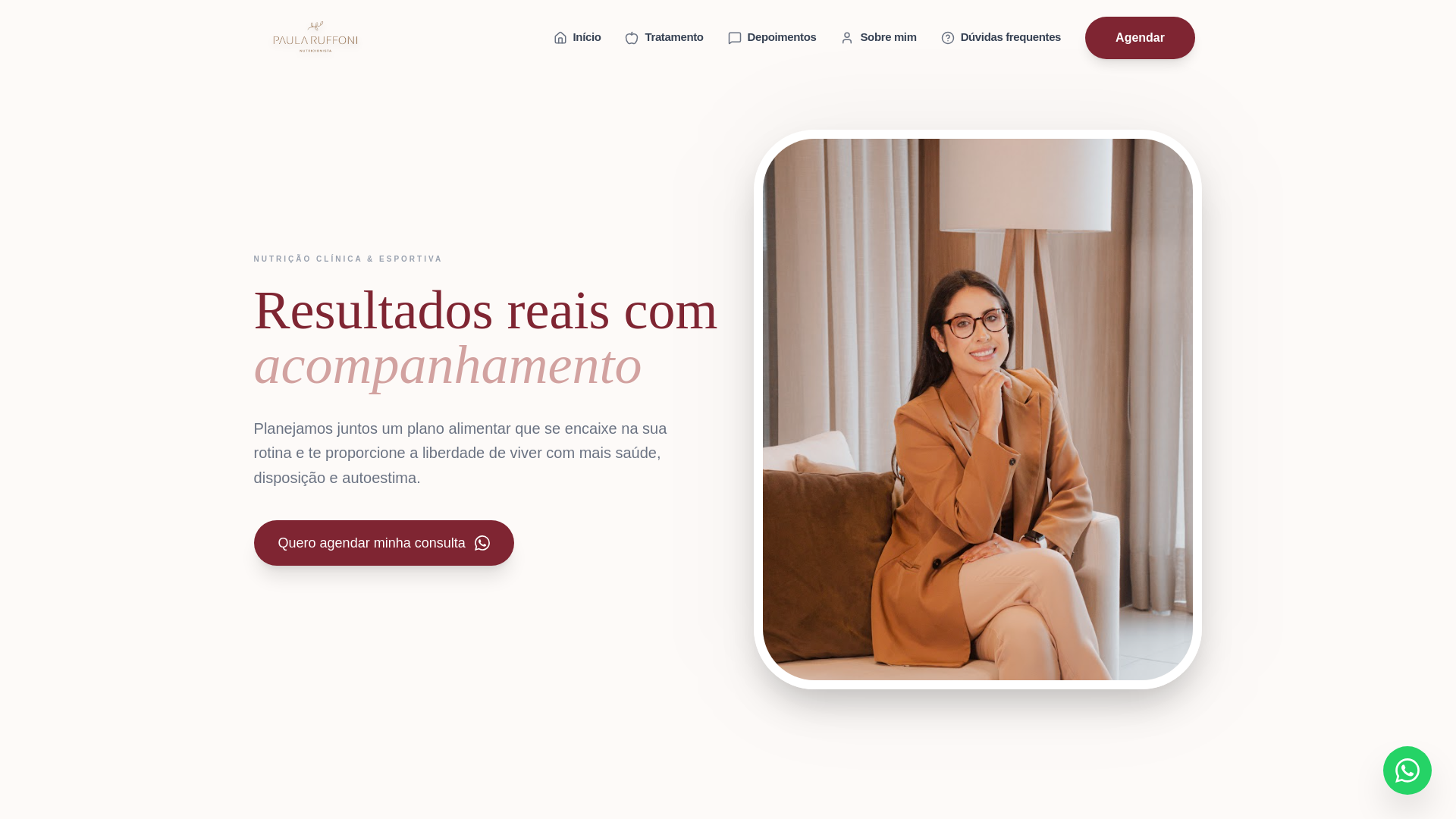 website screenshot of https://nutripaularuffoni.com.br/