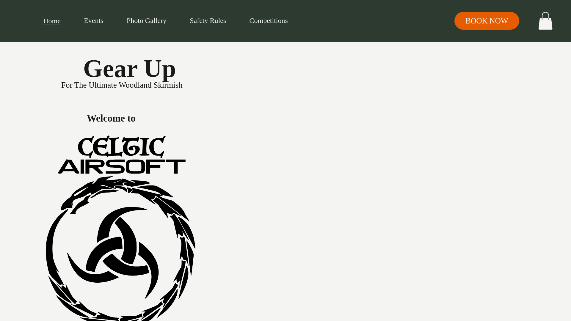 website screenshot of https://celticairsoft.co.uk