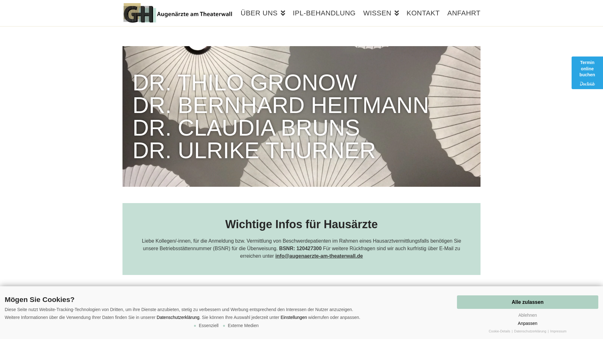 website screenshot of https://oldenburger-augenaerzte.de/