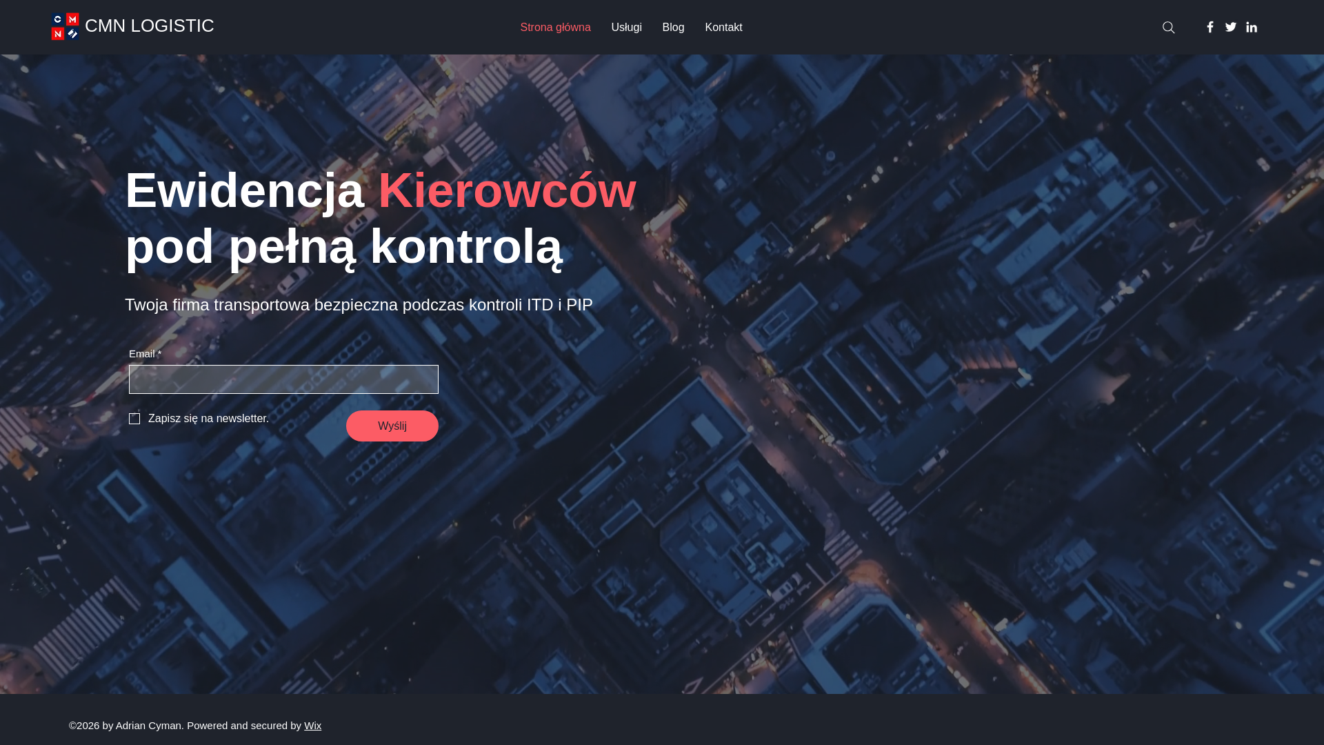 website screenshot of https://cmnlogistic.com/
