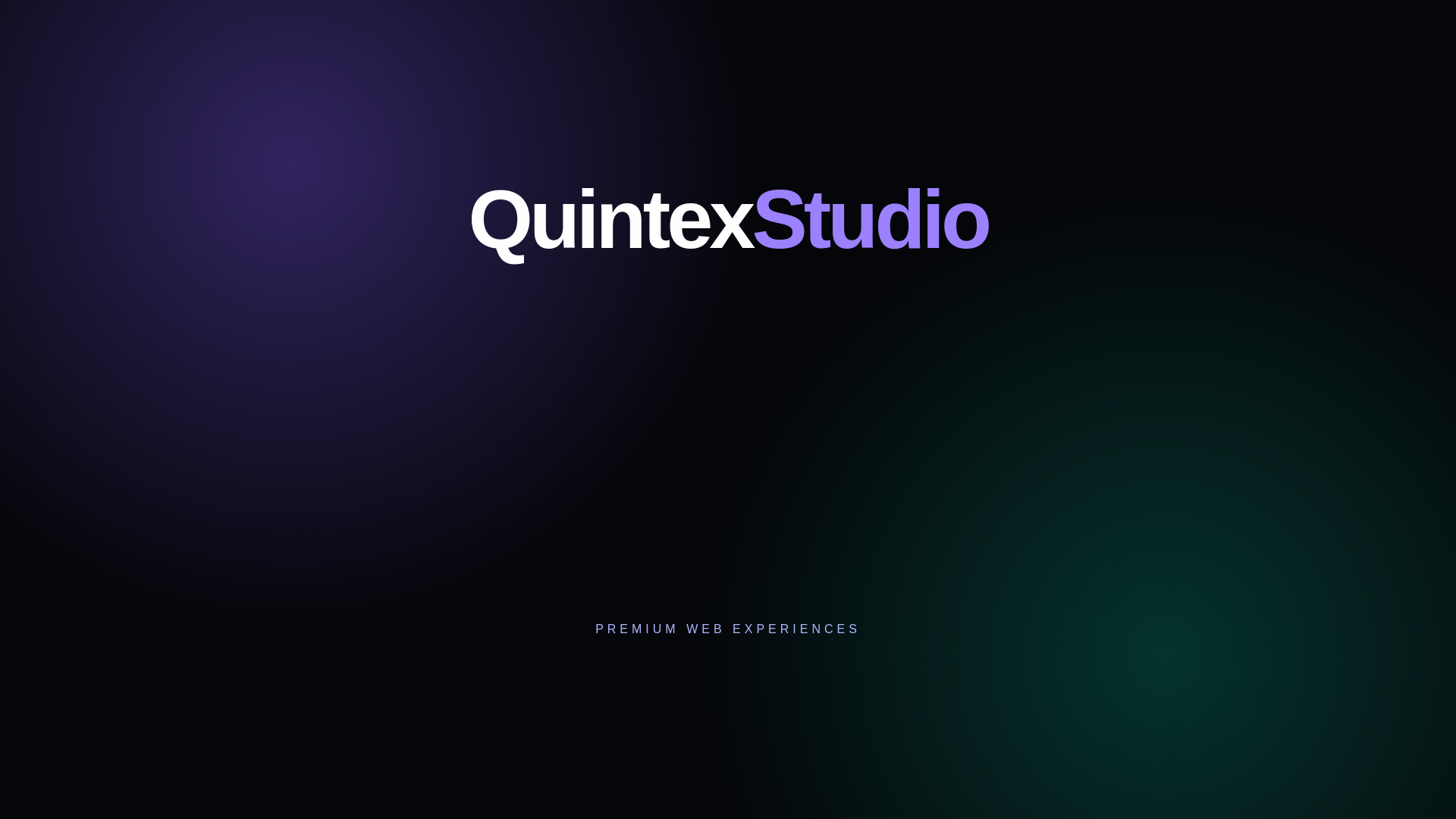 website screenshot of https://quintexstudio.com/