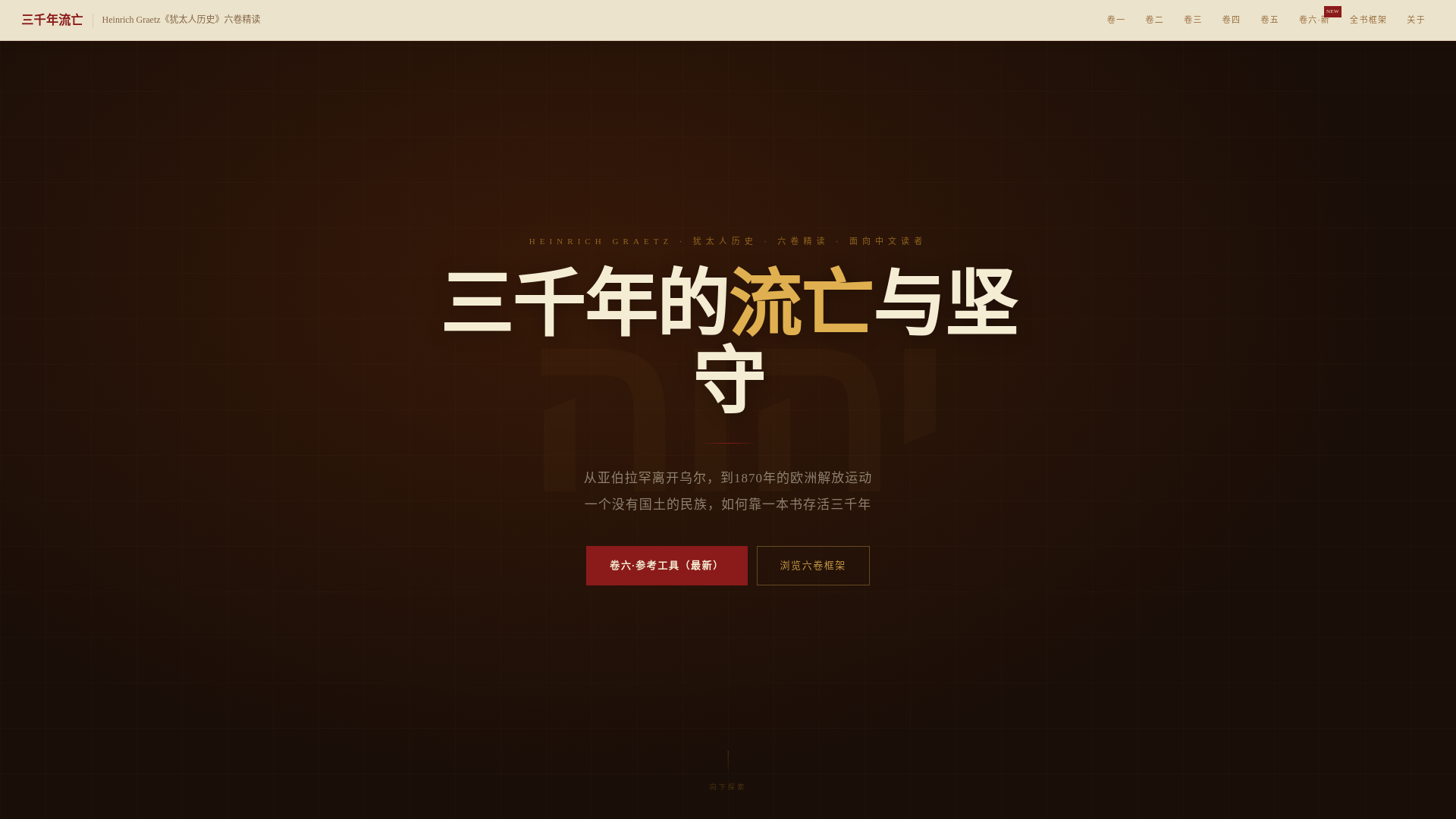 website screenshot of https://jewish-history.space