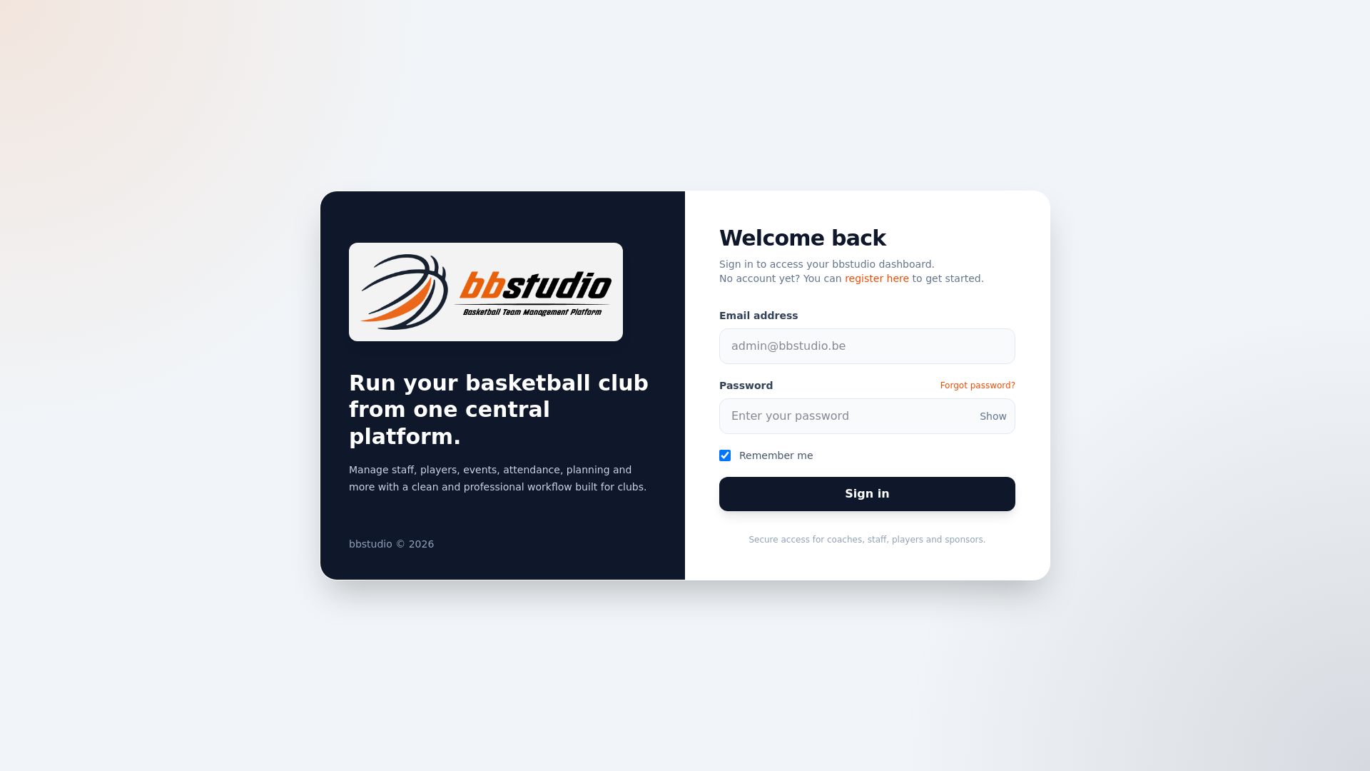 website screenshot of https://bbstudio.be/