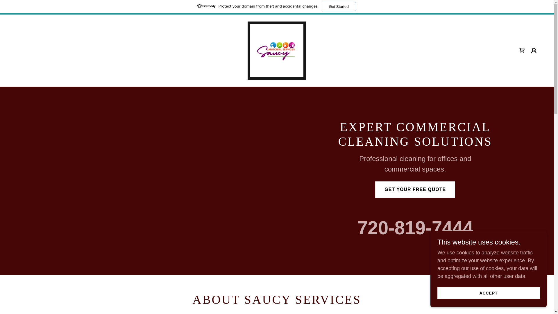 website screenshot of https://thesaucyservices.com/