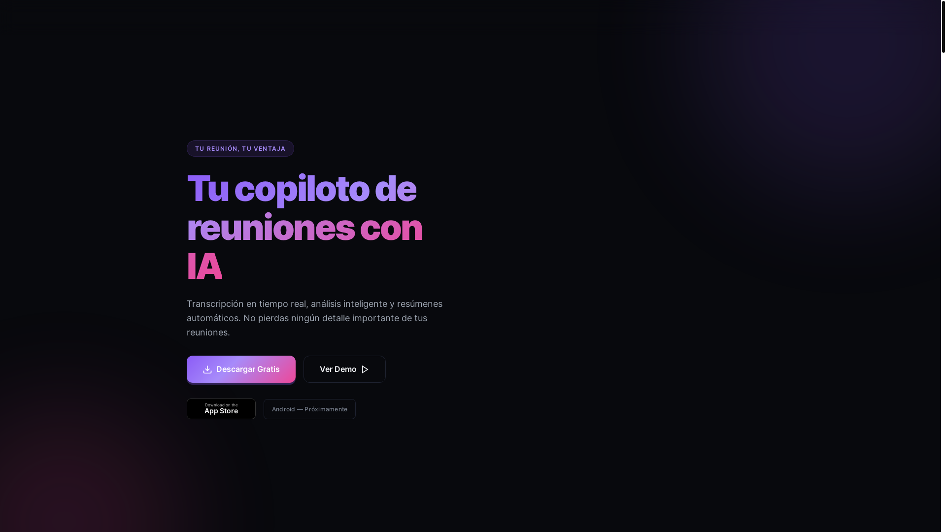 website screenshot of https://aurameet.live/