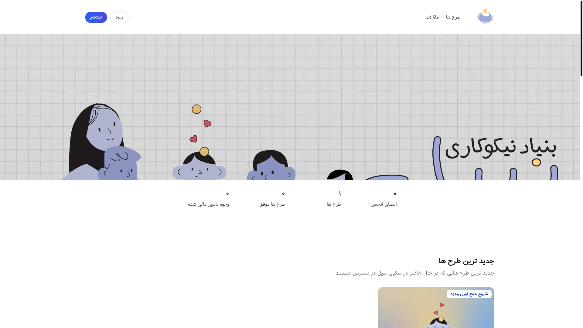 website screenshot of https://nabilcf.ir/