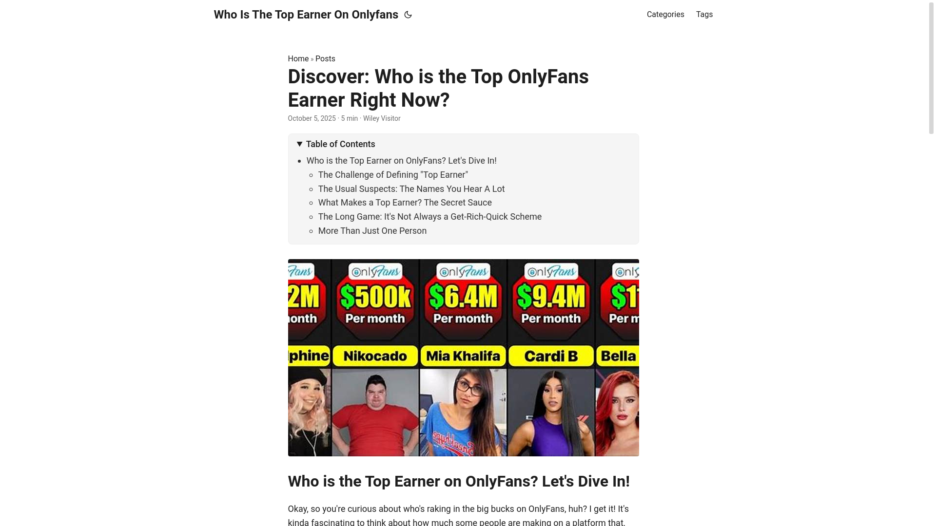 website screenshot of https://who-is-the-top-earner-on-onlyfans.pages.dev/