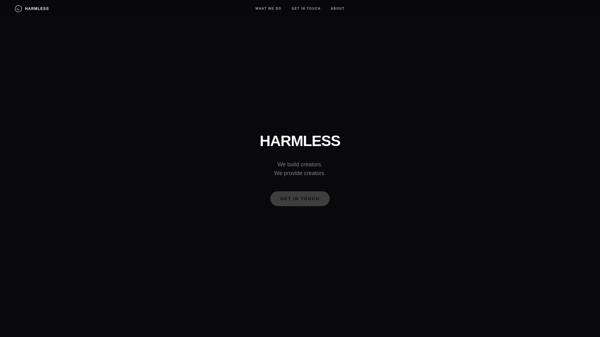 website screenshot of https://itsharmless.com/
