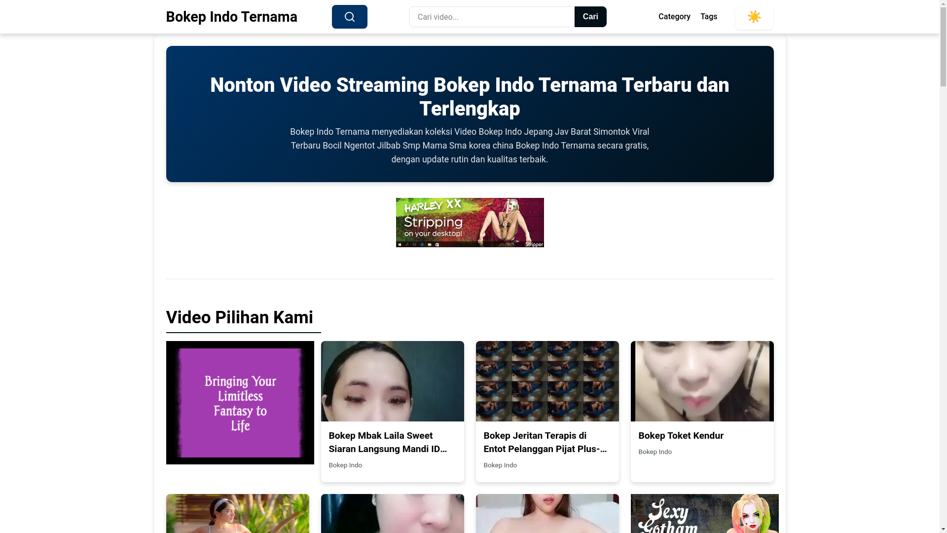 website screenshot of https://bokepindoternama.pages.dev/