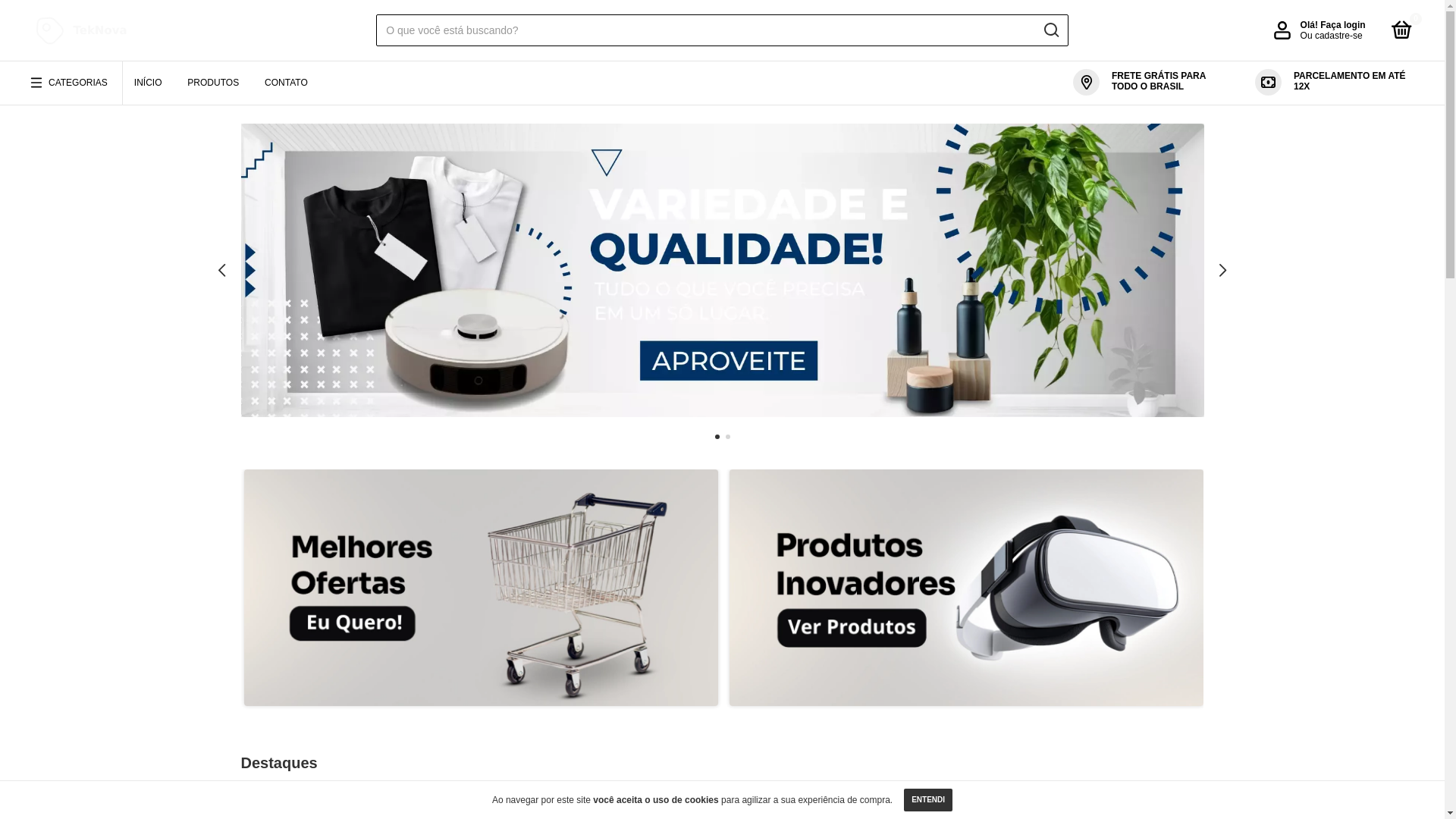website screenshot of https://nvtek.com.br/